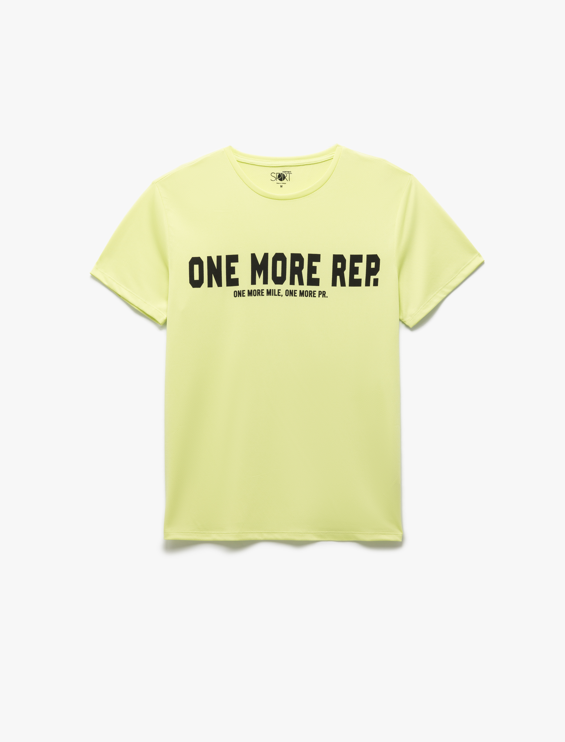   Baskılı Kısa Kollu Bisiklet Yaka Oversize Spor Tişört