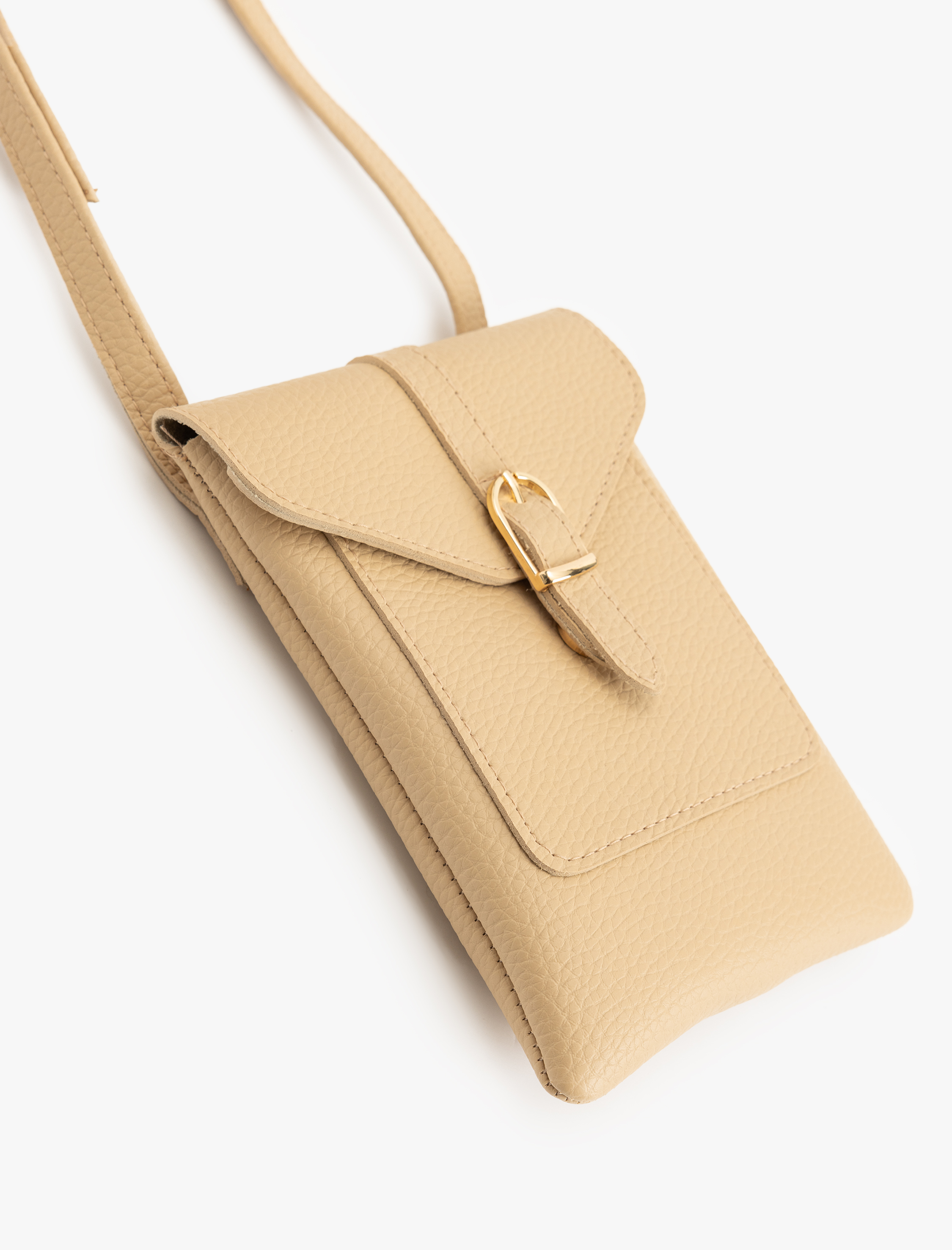  Kadın Suni Deri Askılı Metal Aksesuarlı Çapraz Çanta