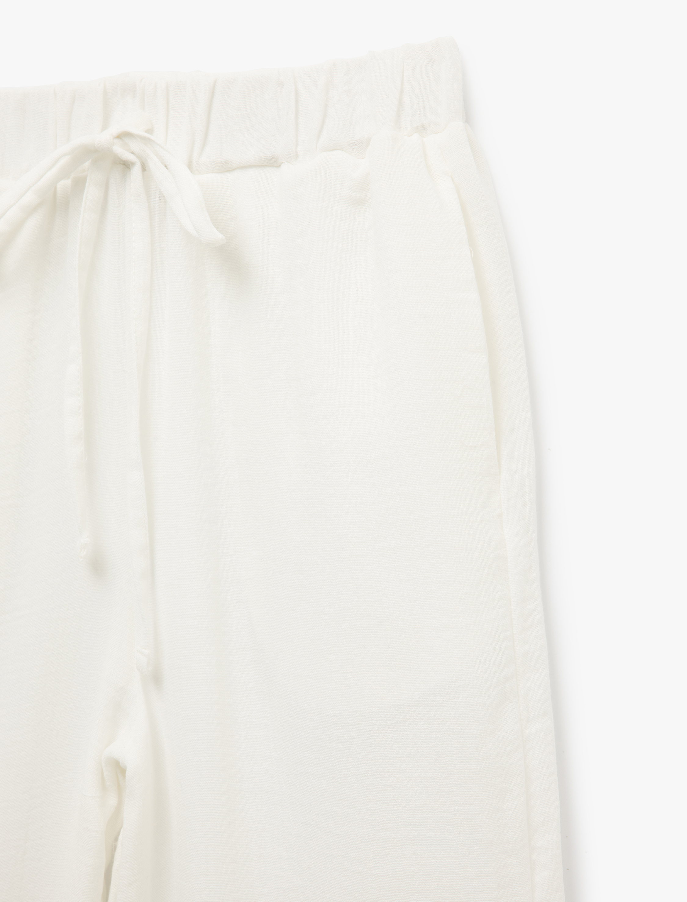   Beli Bağcıklı Cepli Rahat Kesim Pantolon