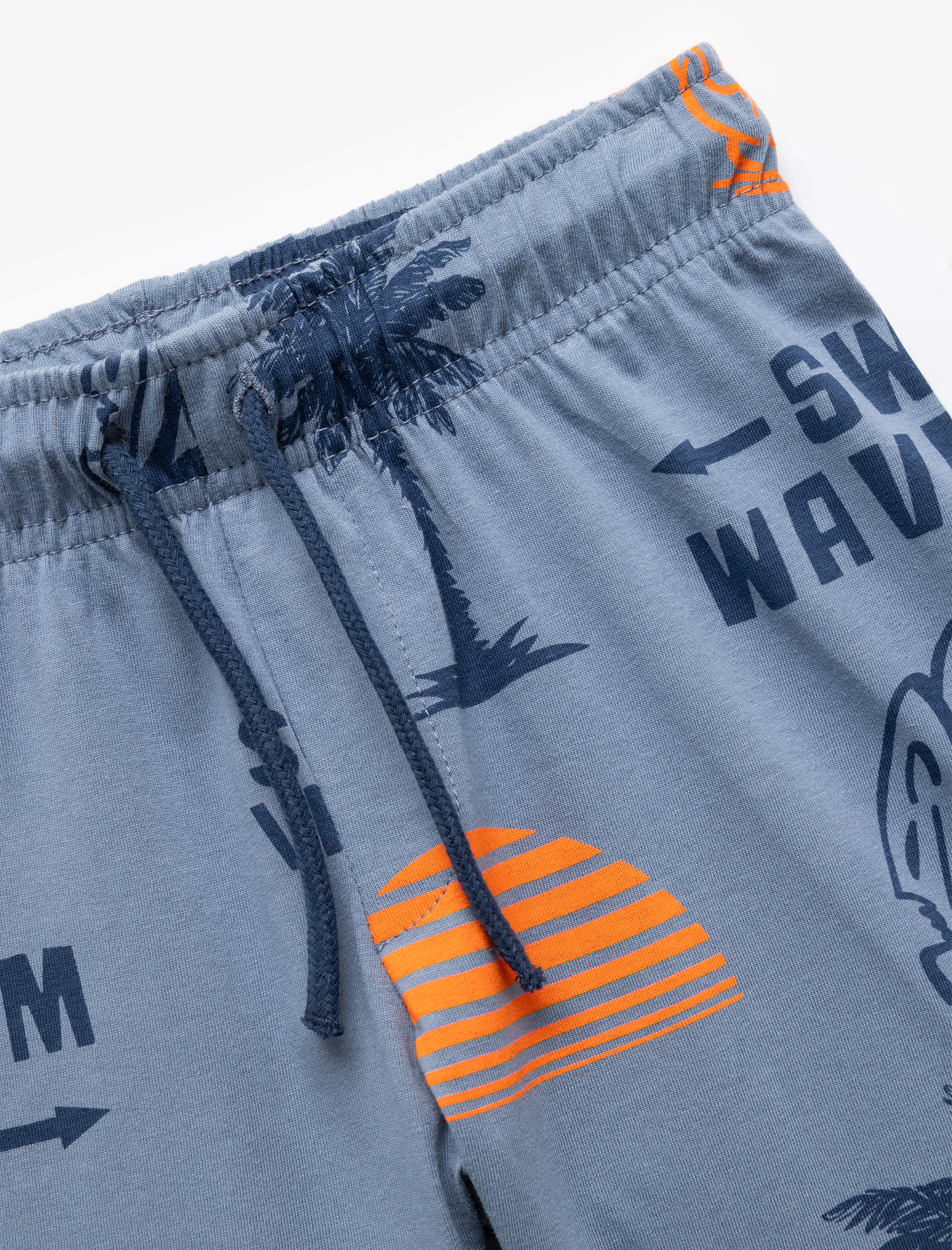  Erkek Çocuk Pamuklu Beli Bağcıklı Cep Detaylı Basic Şort