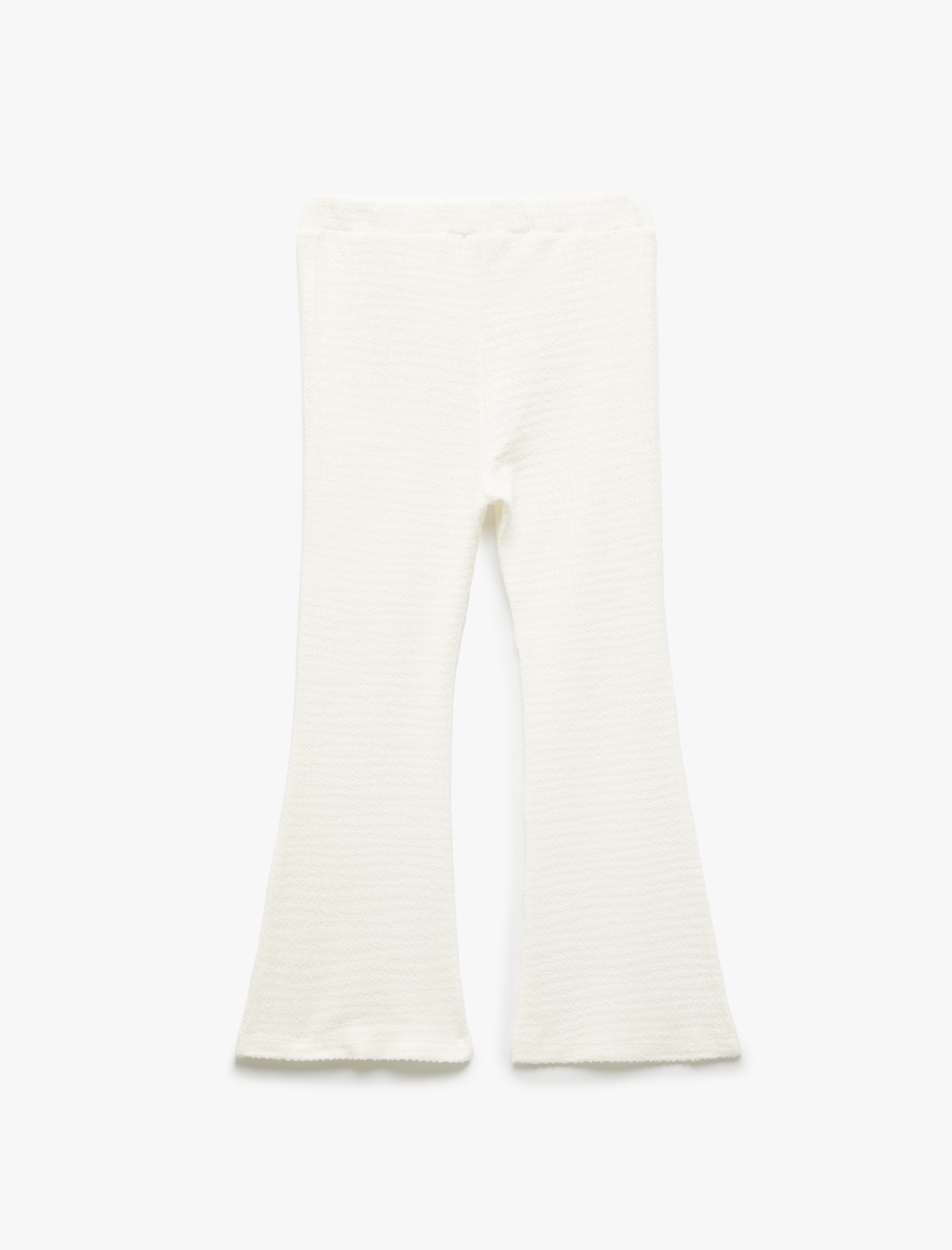  Kız Bebek Beli Lastikli Viskon Basic İspanyol Paça Tayt