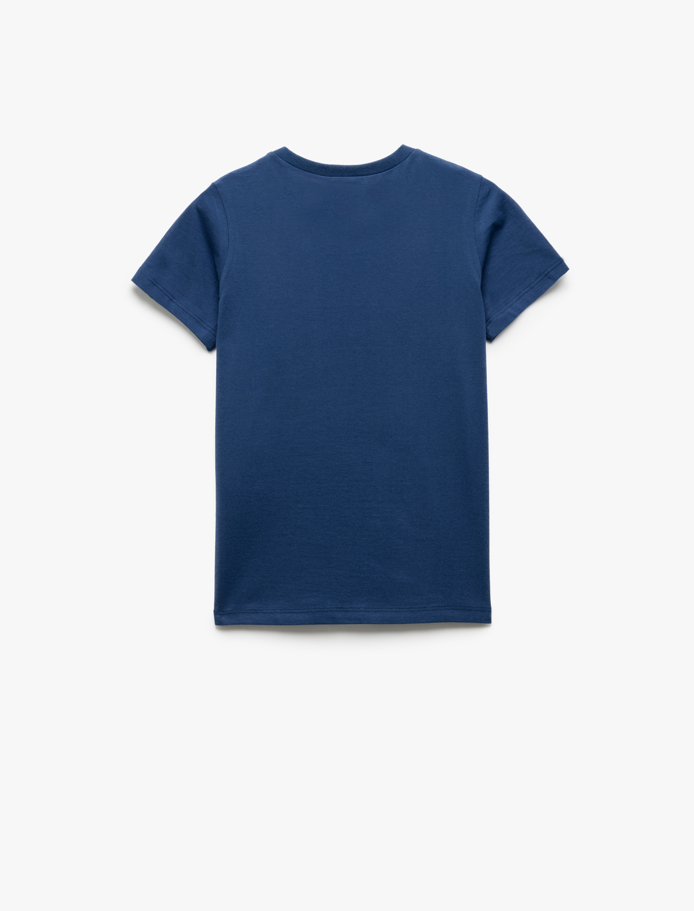  Erkek Çocuk Pamuklu Baskılı Bisiklet Yaka Kısa Kollu Tişört