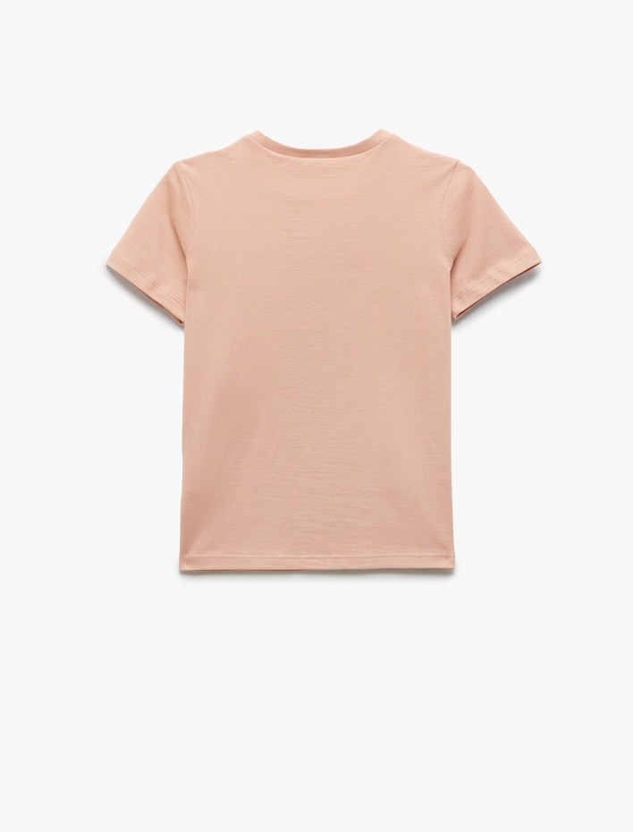 Erkek Çocuk Pamuklu Baskılı Bisiklet Yaka Kısa Kollu Tişört