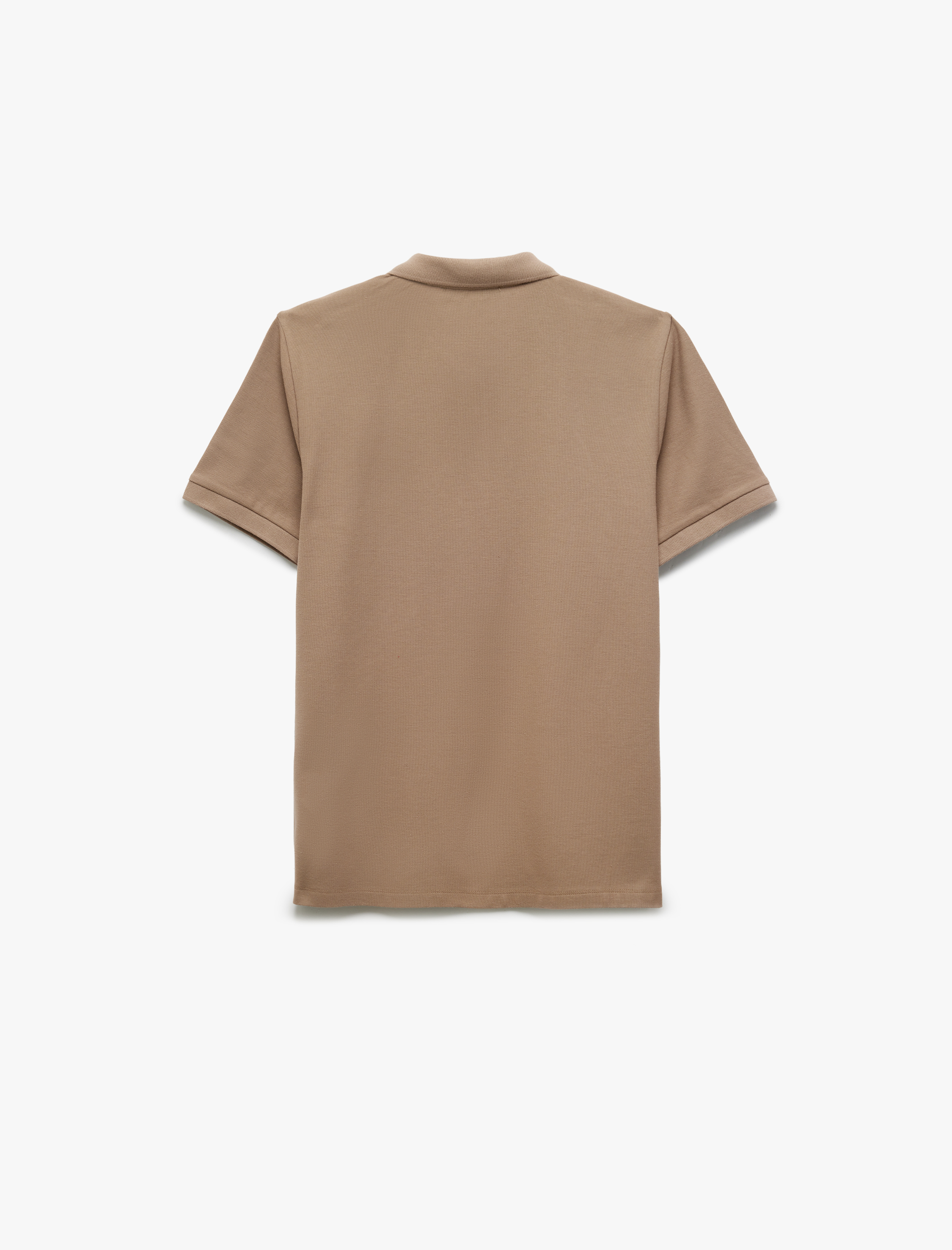   Slim Fit Pamuklu Pike Kumaş Polo Yaka Kısa Kollu Tişört