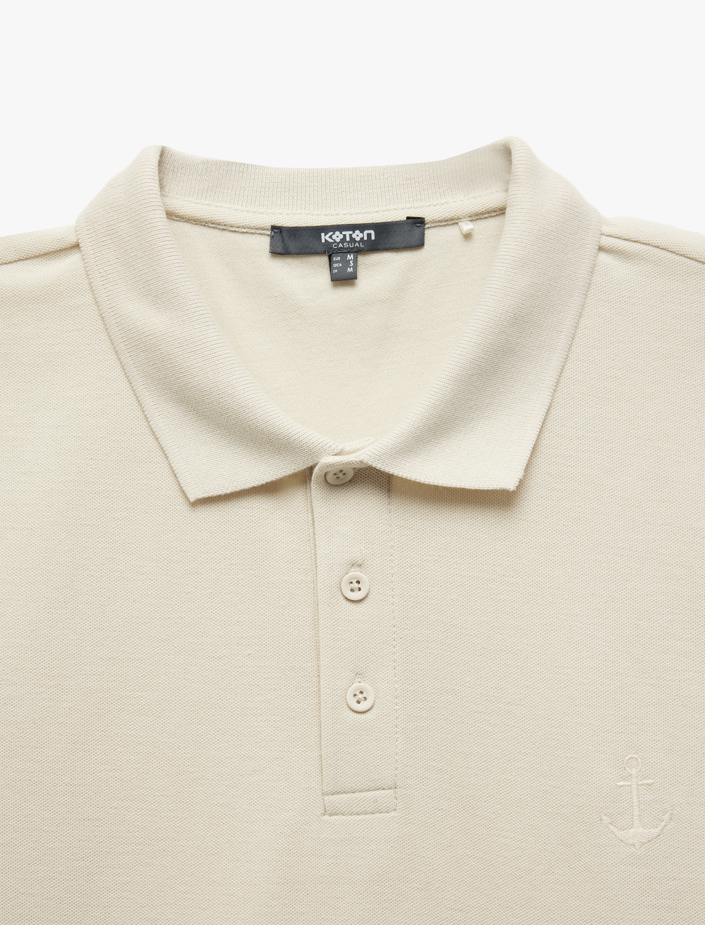   Slim Fit Pamuklu Pike Kumaş Polo Yaka Kısa Kollu Tişört