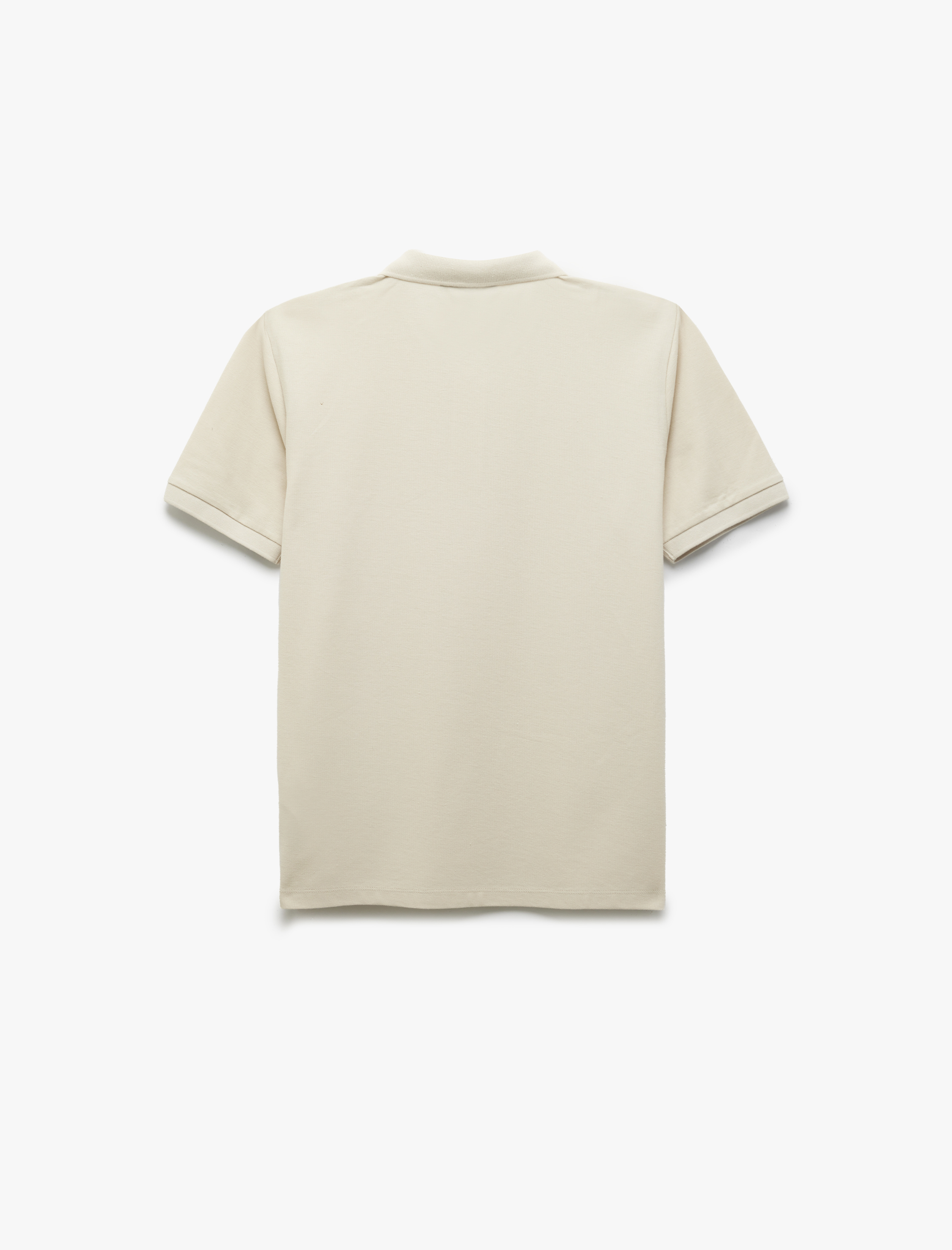   Slim Fit Pamuklu Pike Kumaş Polo Yaka Kısa Kollu Tişört