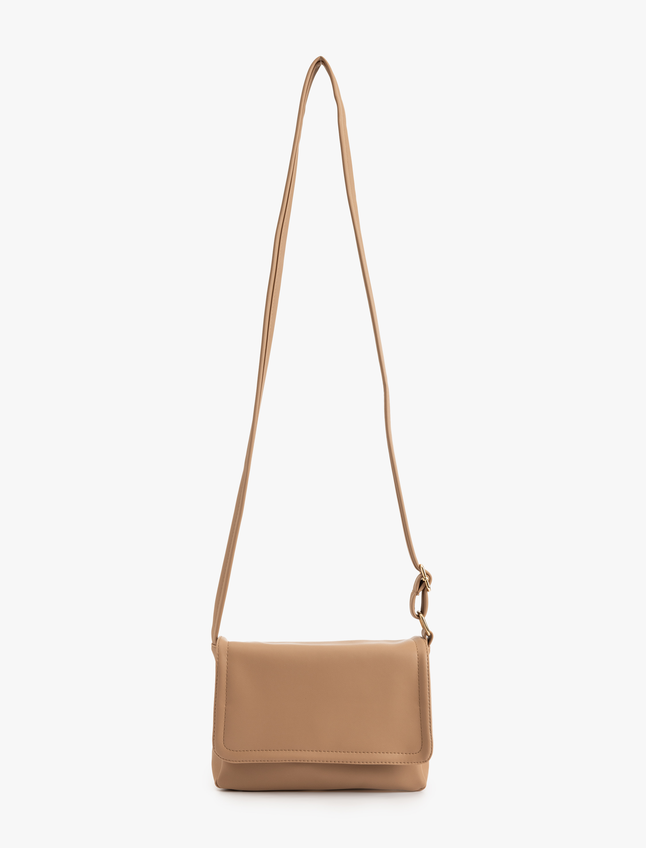  Kadın Suni Deri Kapaklı Askılı Çapraz Çanta