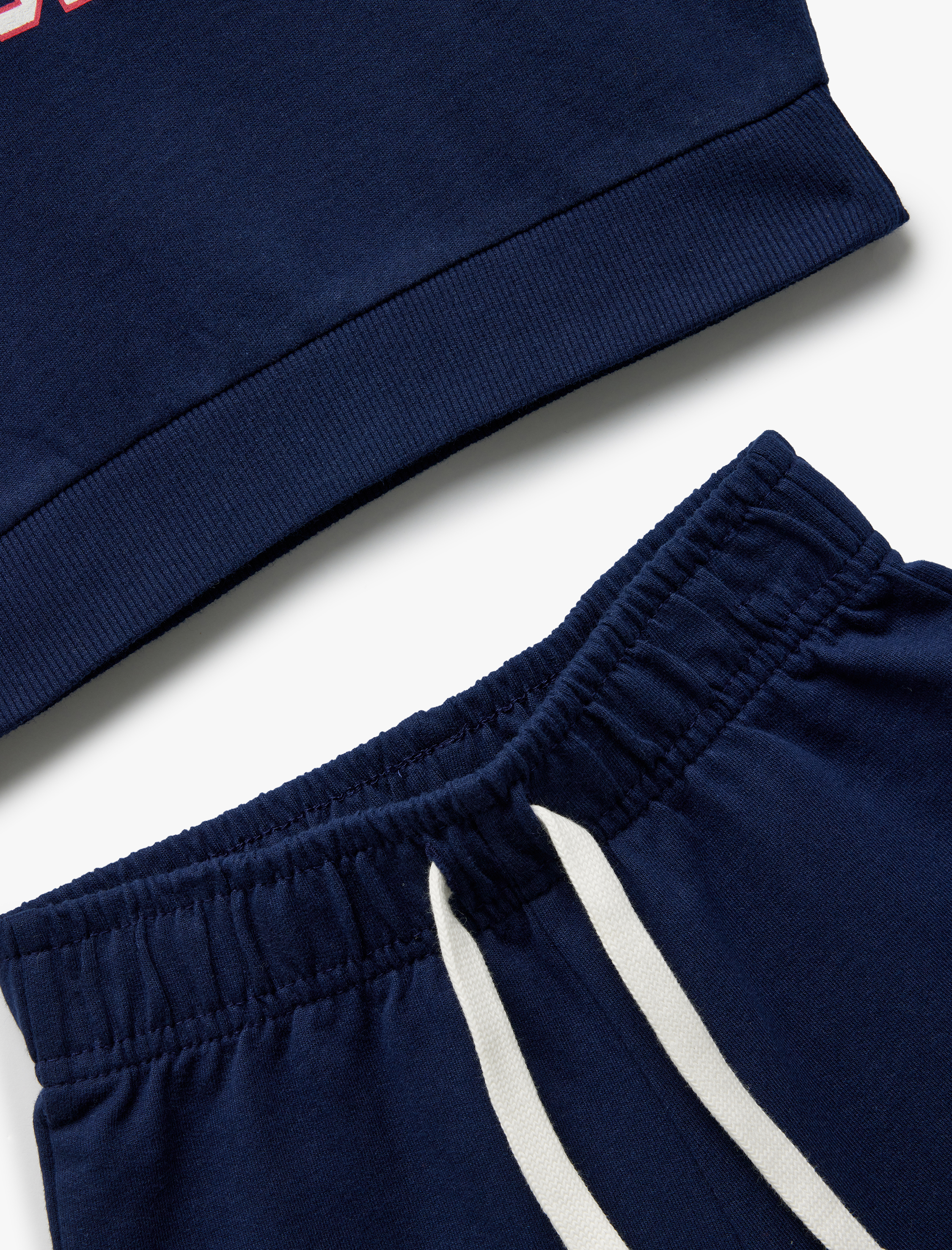  Kız Çocuk Pamuklu Kapşonlu Kolsuz Tişört ve Şort Seti