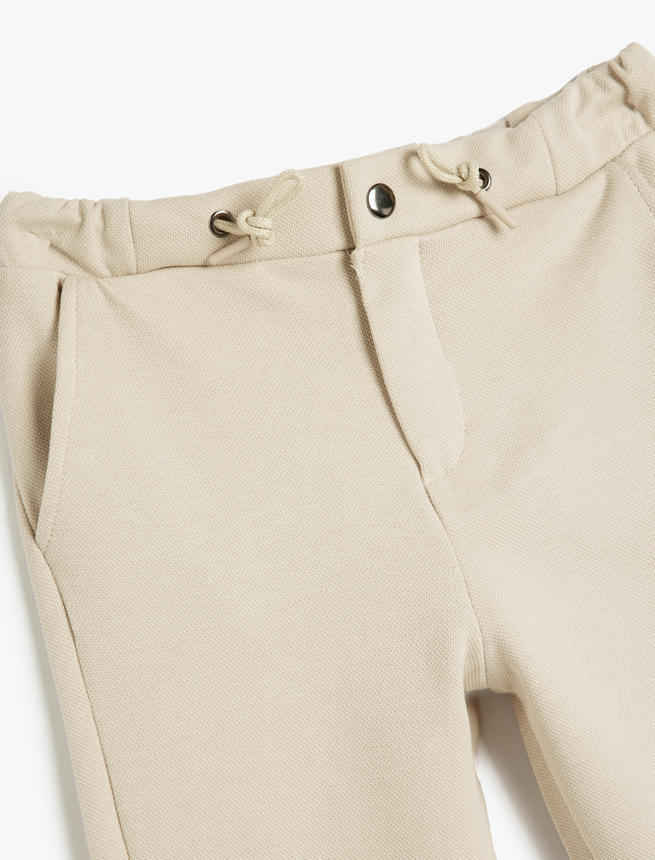  Erkek Çocuk Fermuar Detaylı Bel Bağcıklı Pantolon Görünümlü Eşofman Altı