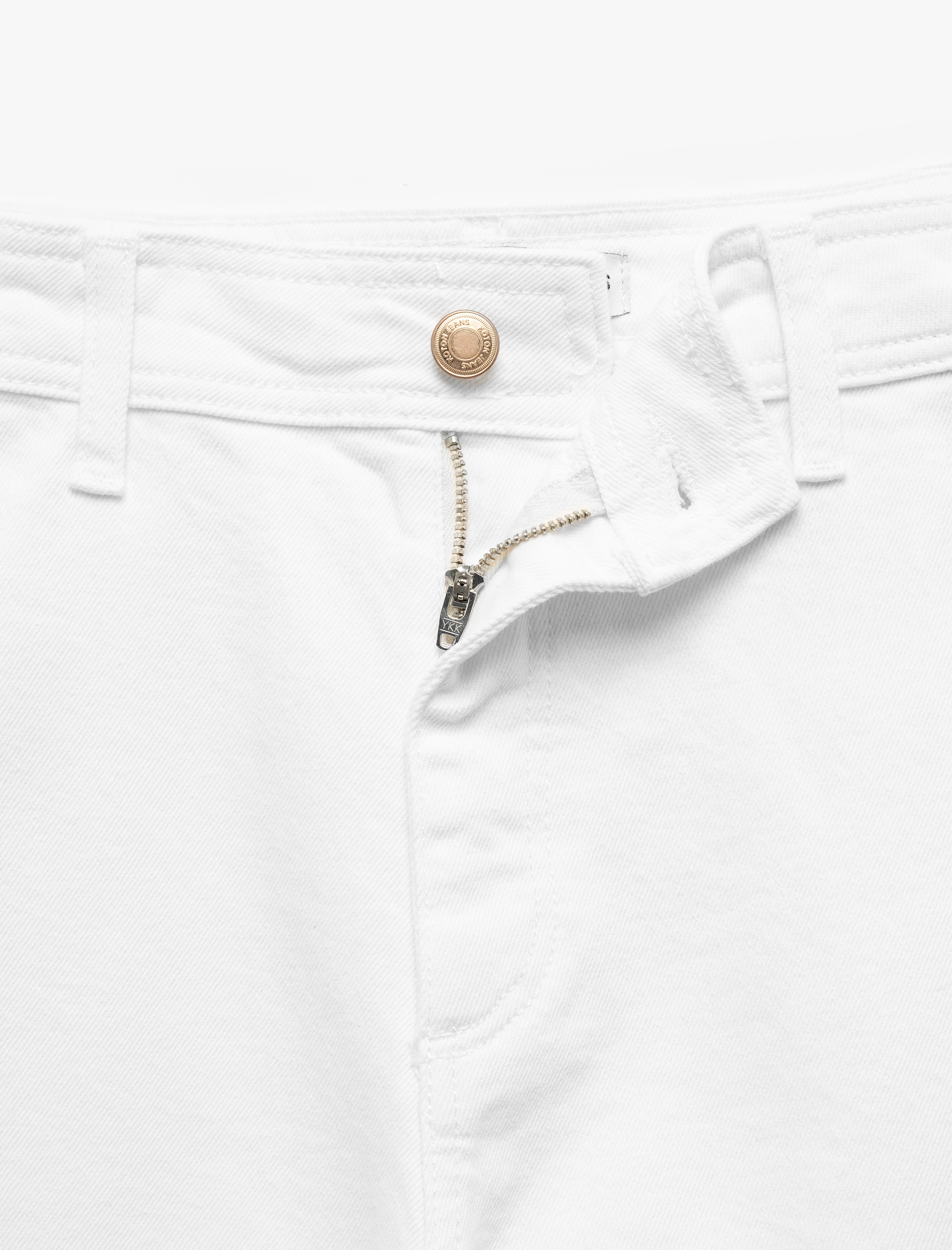   Pamuklu Geniş Kalıp Cepli Düğmeli Crop Geniş Paça Denim Pantolon - Culotte Jean