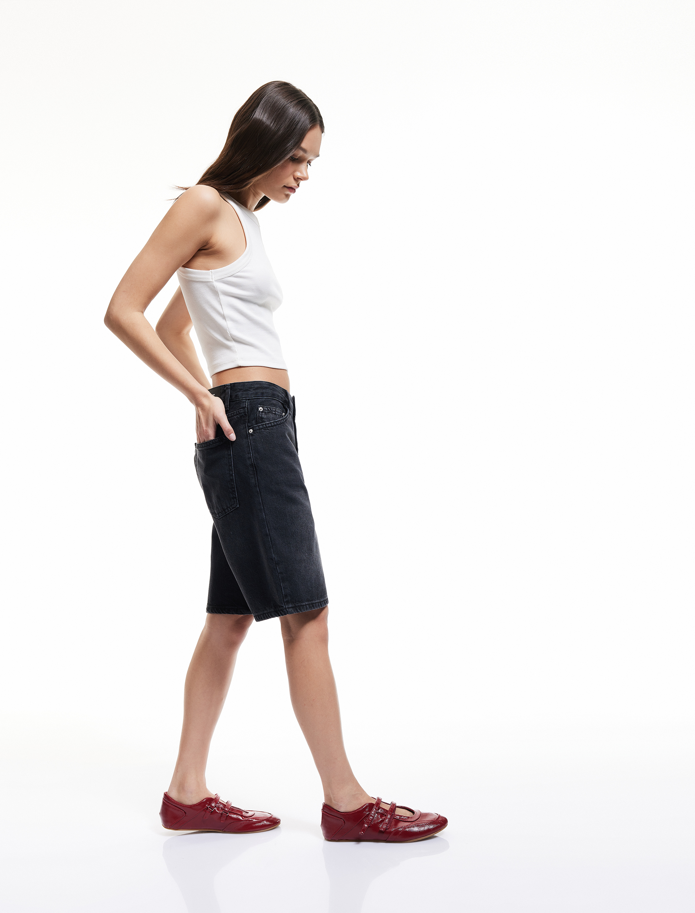   Rahat Kesim Normal Bel Denim Şort