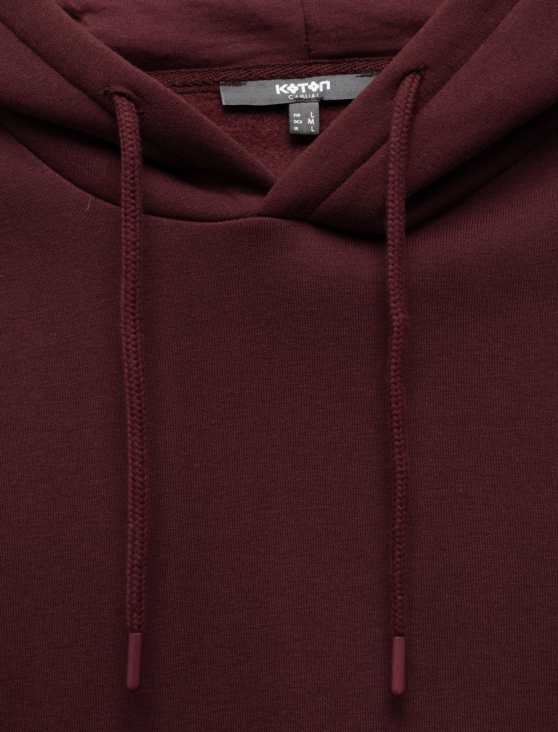   Reglan Kollu Pamuk Karışımlı Kapşonlu Şardonlu Dikiş Detaylı Basic Hoodie