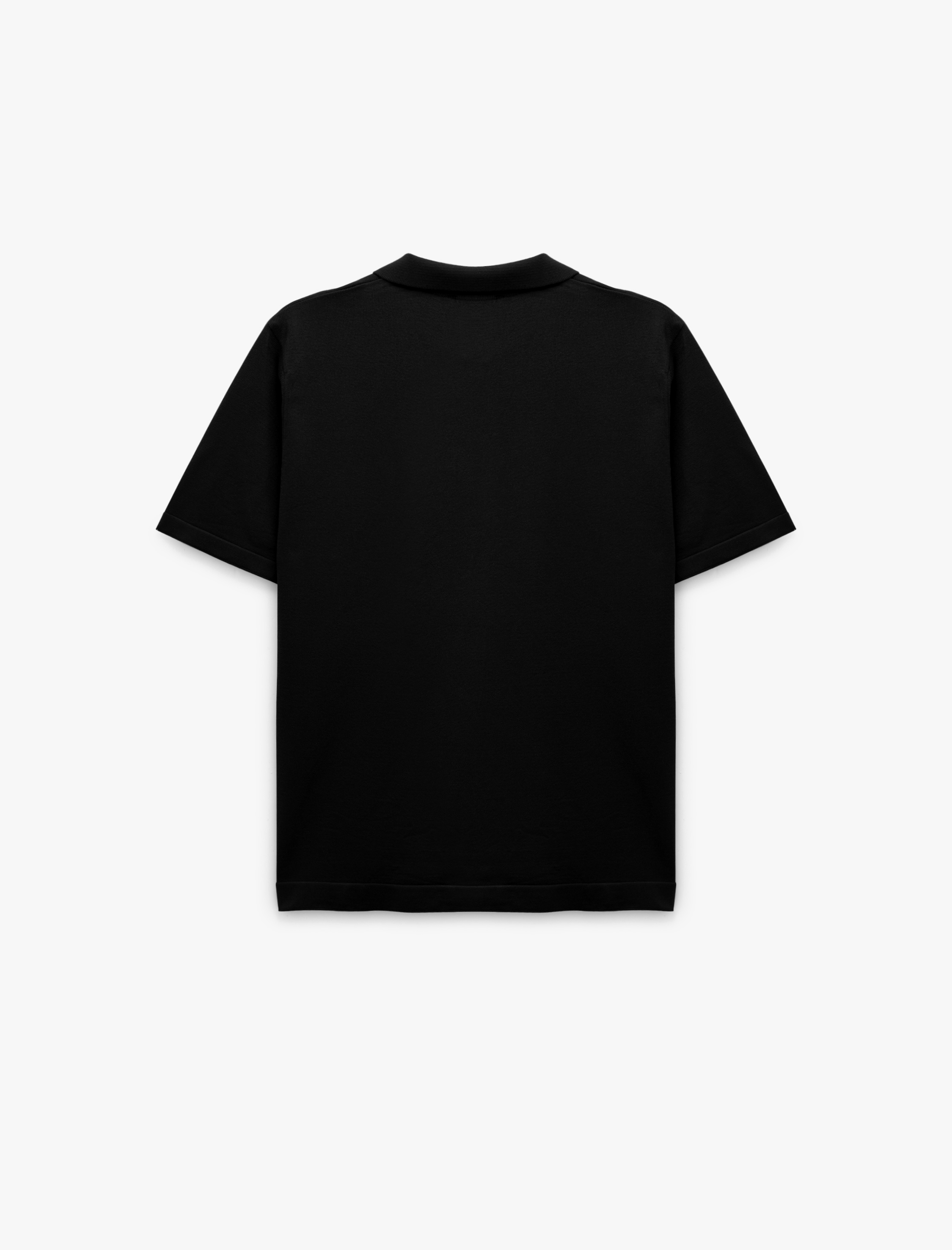   Yarım Fermuarlı Viskon Karışımlı Basic Kısa Kollu Triko Tişört