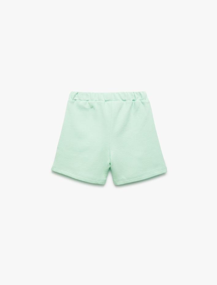 Erkek Bebek Pamuklu Beli Bağcıklı Cep Detaylı Basic Şort
