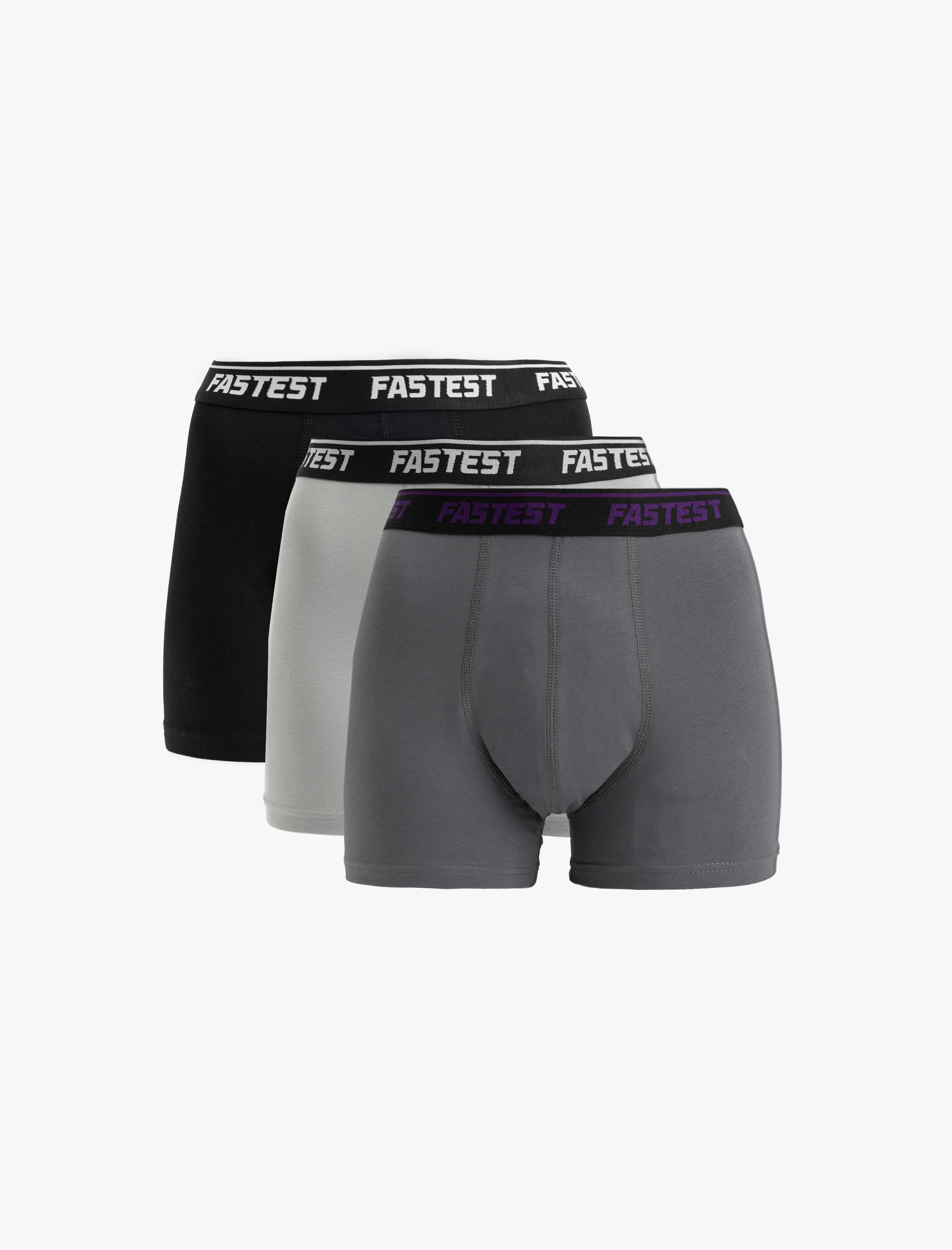 Koton Erkek Baskılı 3'lü Pamuklu Boxer Set -1