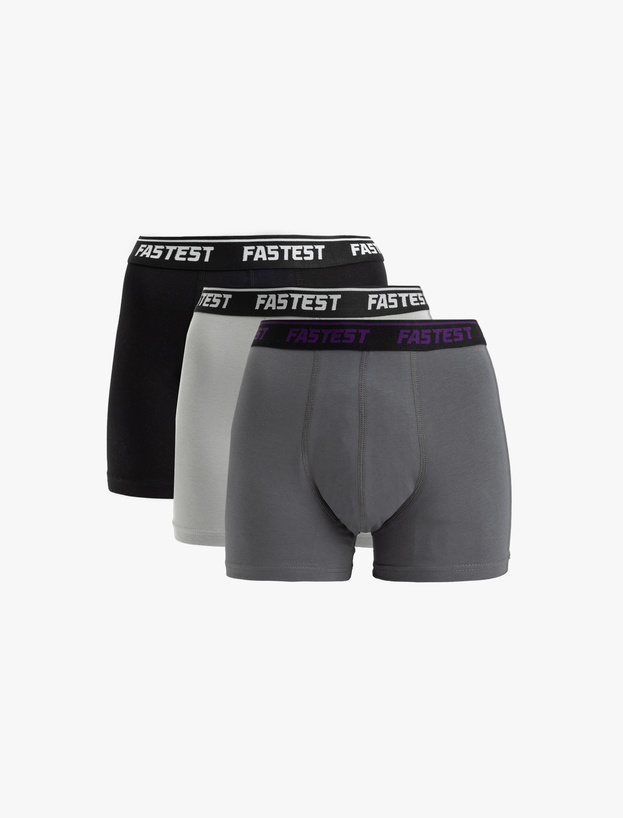 Baskılı 3'lü Pamuklu Boxer Set_0
