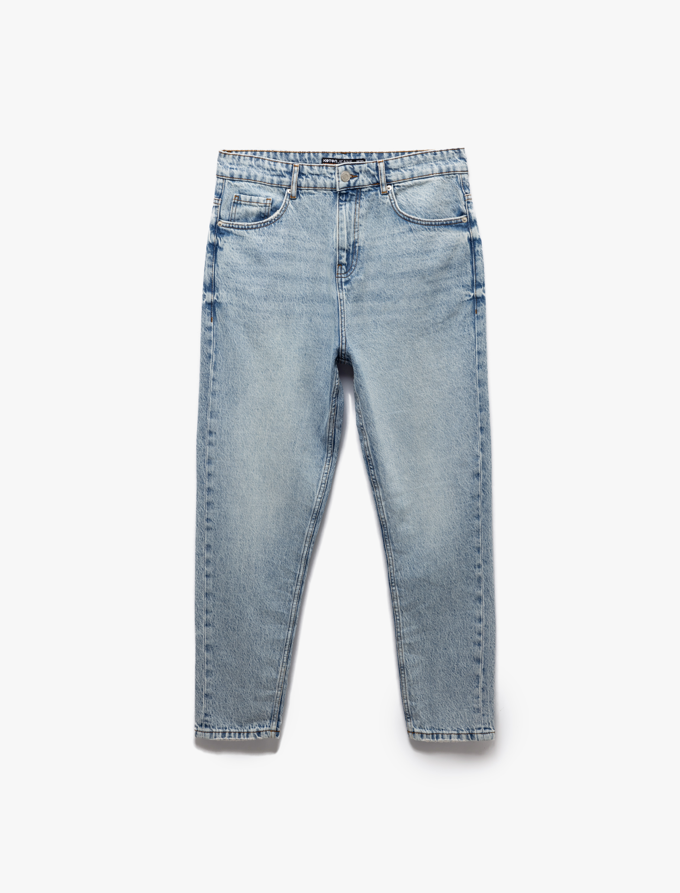   Pamuklu Cepli Loose Fit Jean Pantolon - Steve Jean