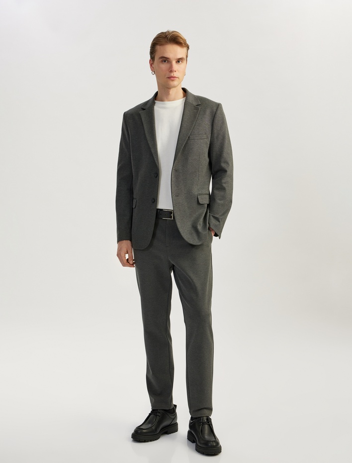  Tapered Chino Cep Detaylı Slim Fit Kumaş Pantolon