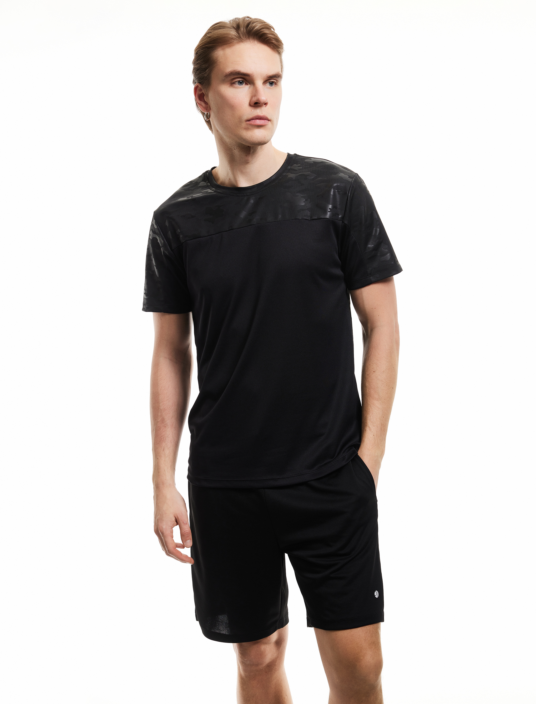   Kısa Kollu Bisiklet Yaka Oversize Spor Tişört