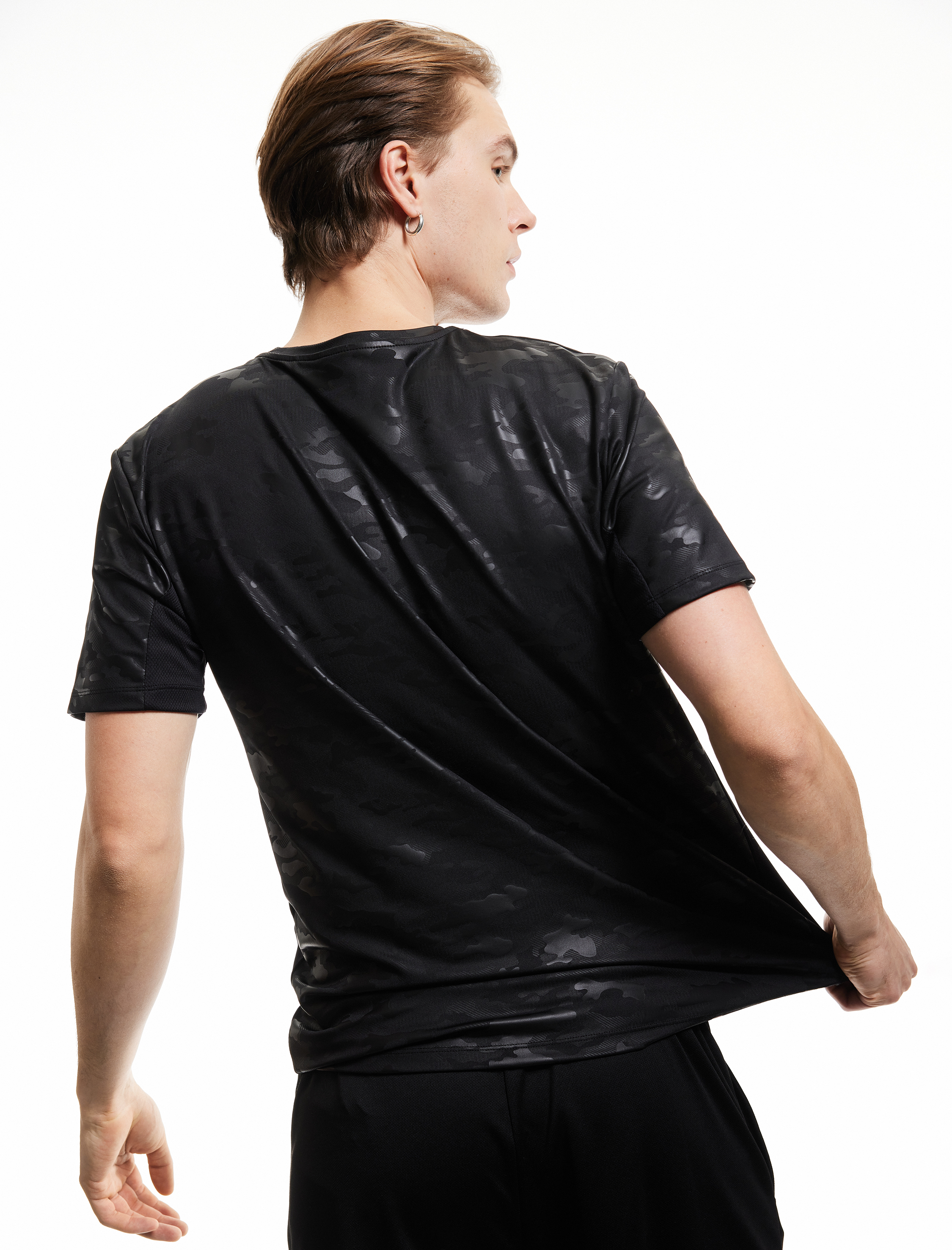 Koton Erkek Kısa Kollu Bisiklet Yaka Oversize Spor Tişört -1