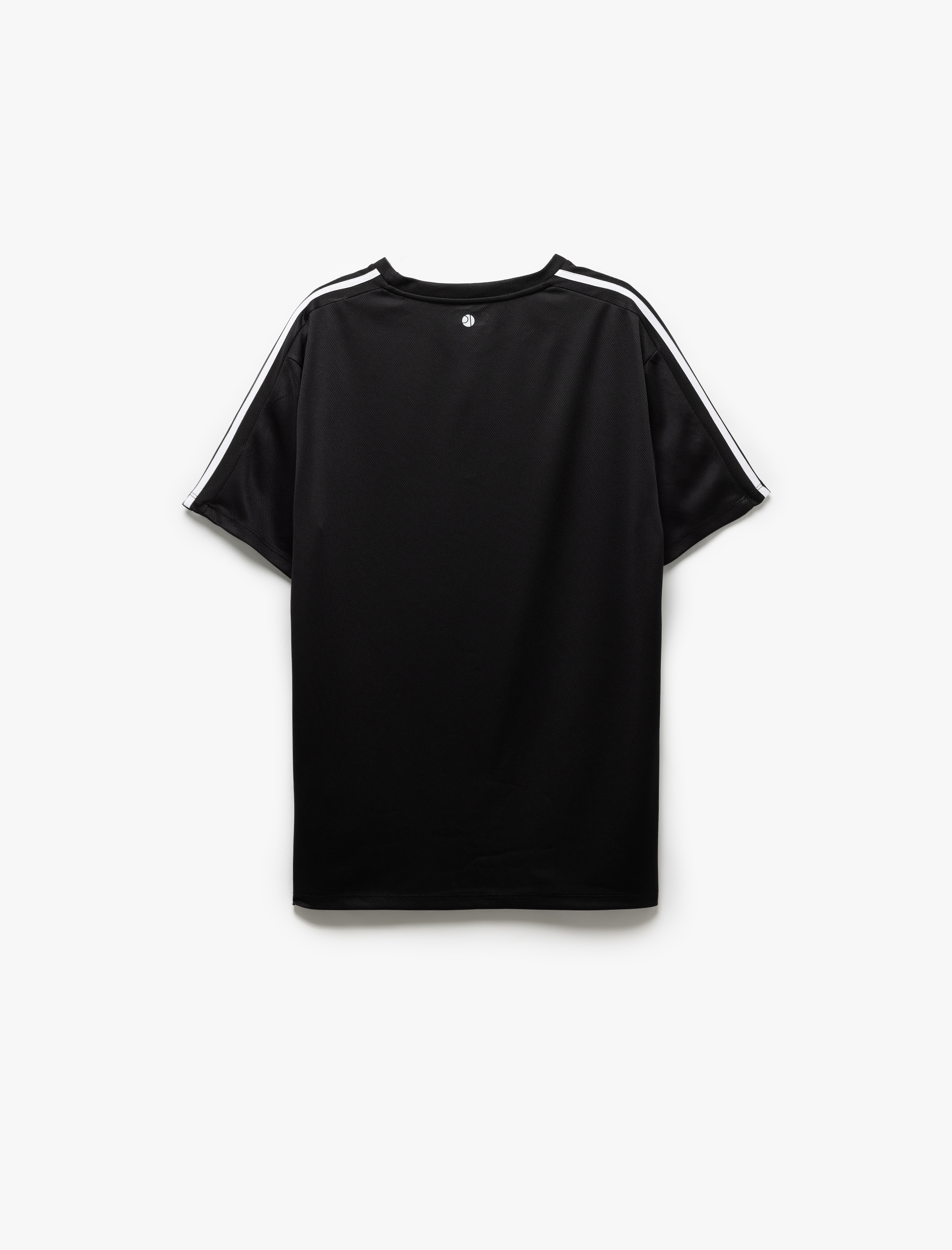   Bisiklet Yaka Kısa Kollu Biyeli Oversize Spor Tişört