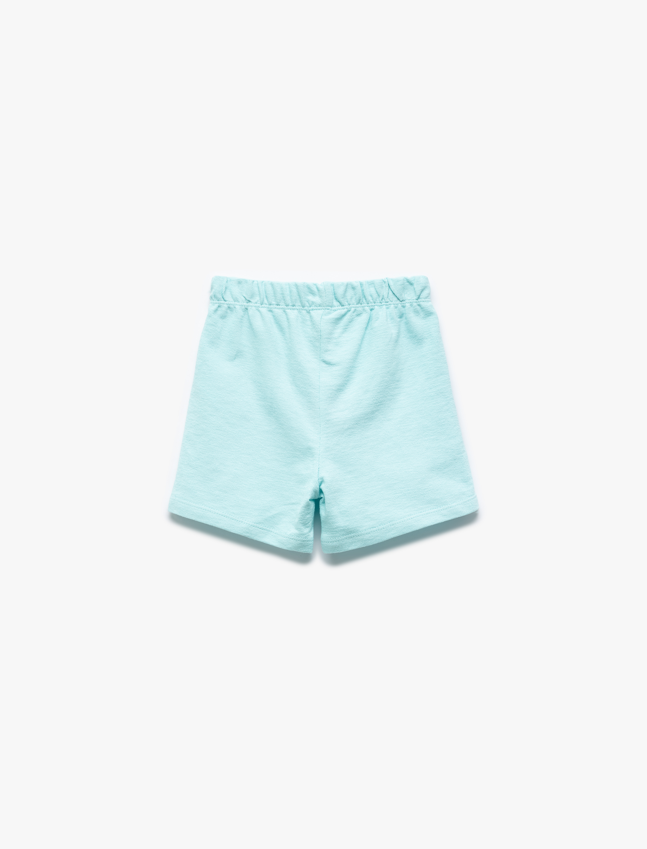  Erkek Bebek Pamuklu Nakış Detaylı Beli Bağlamalı Şort