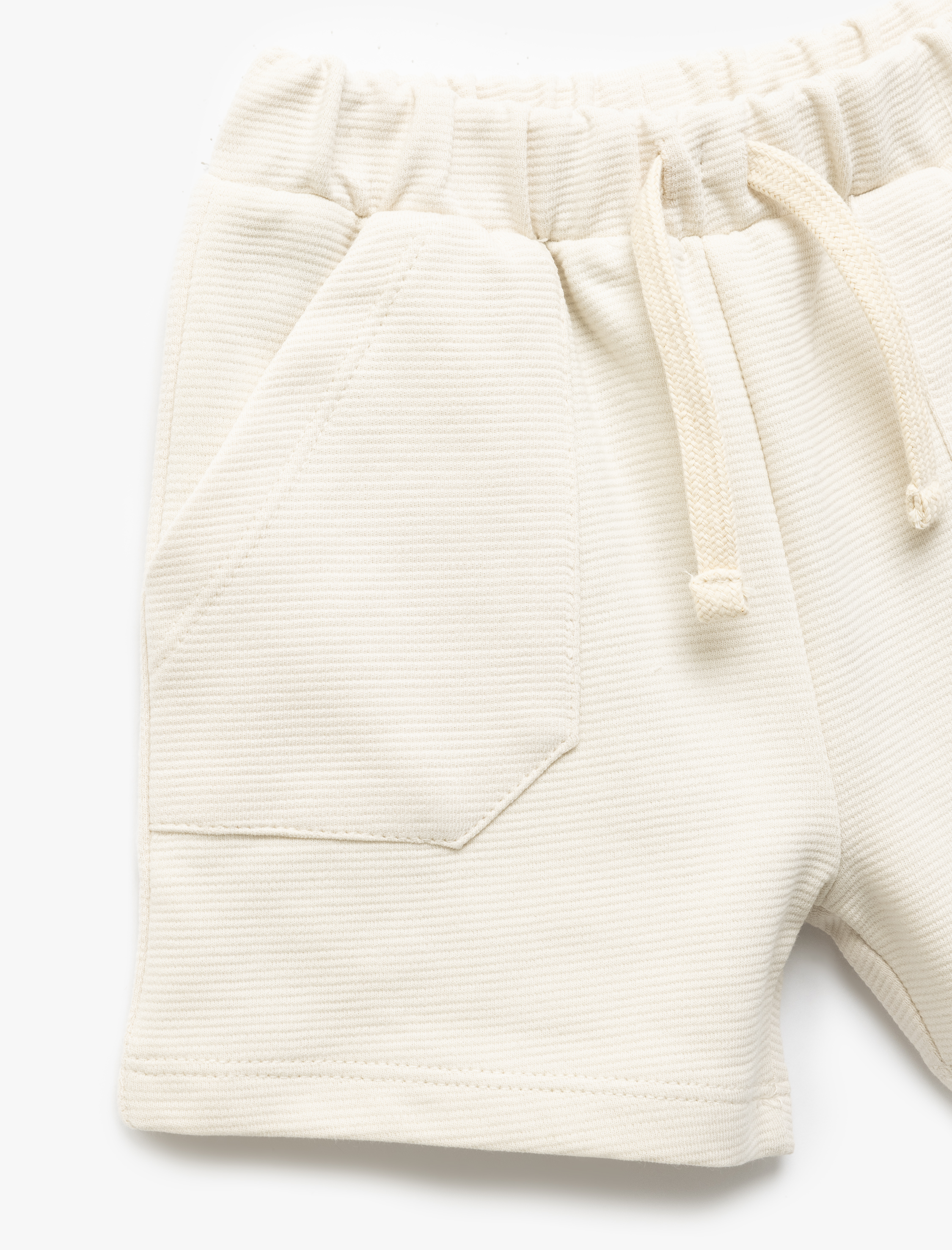 Erkek Bebek Pamuklu Beli Bağcıklı Cep Detaylı Basic Şort