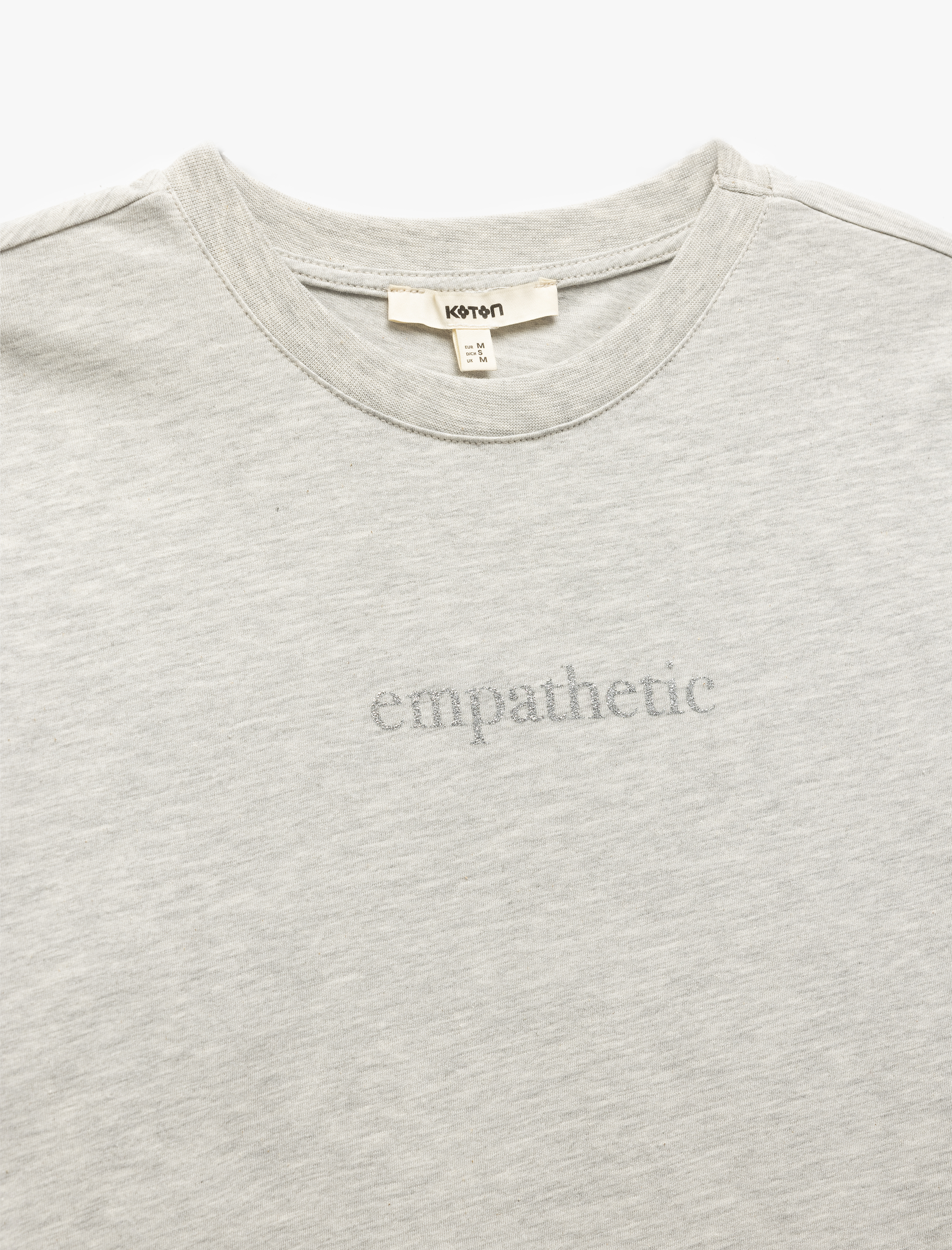   Bisiklet Yaka Kısa Kollu Baskılı Kadın Tişört