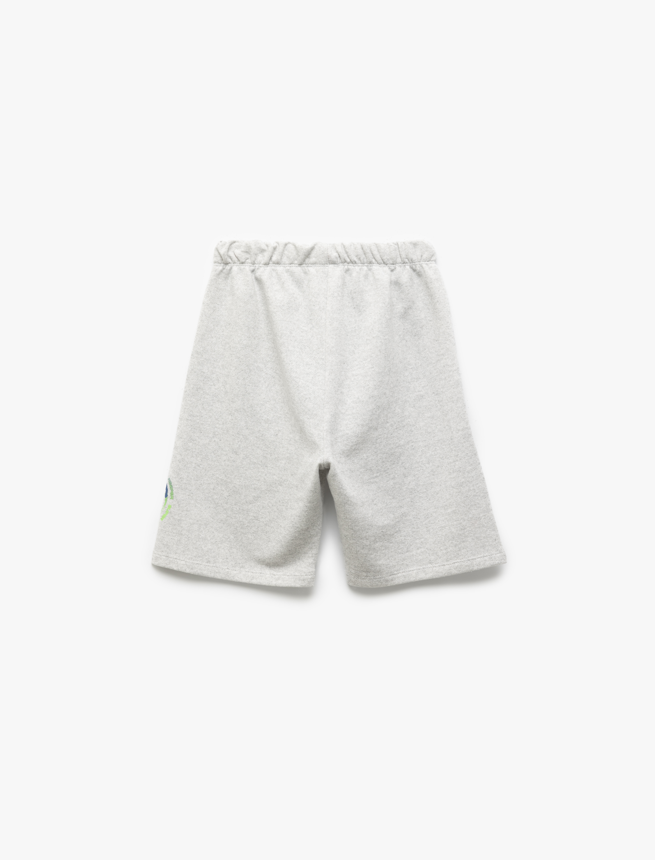  Erkek Çocuk Baskı Detaylı Beli Lastikli Bermuda Şort