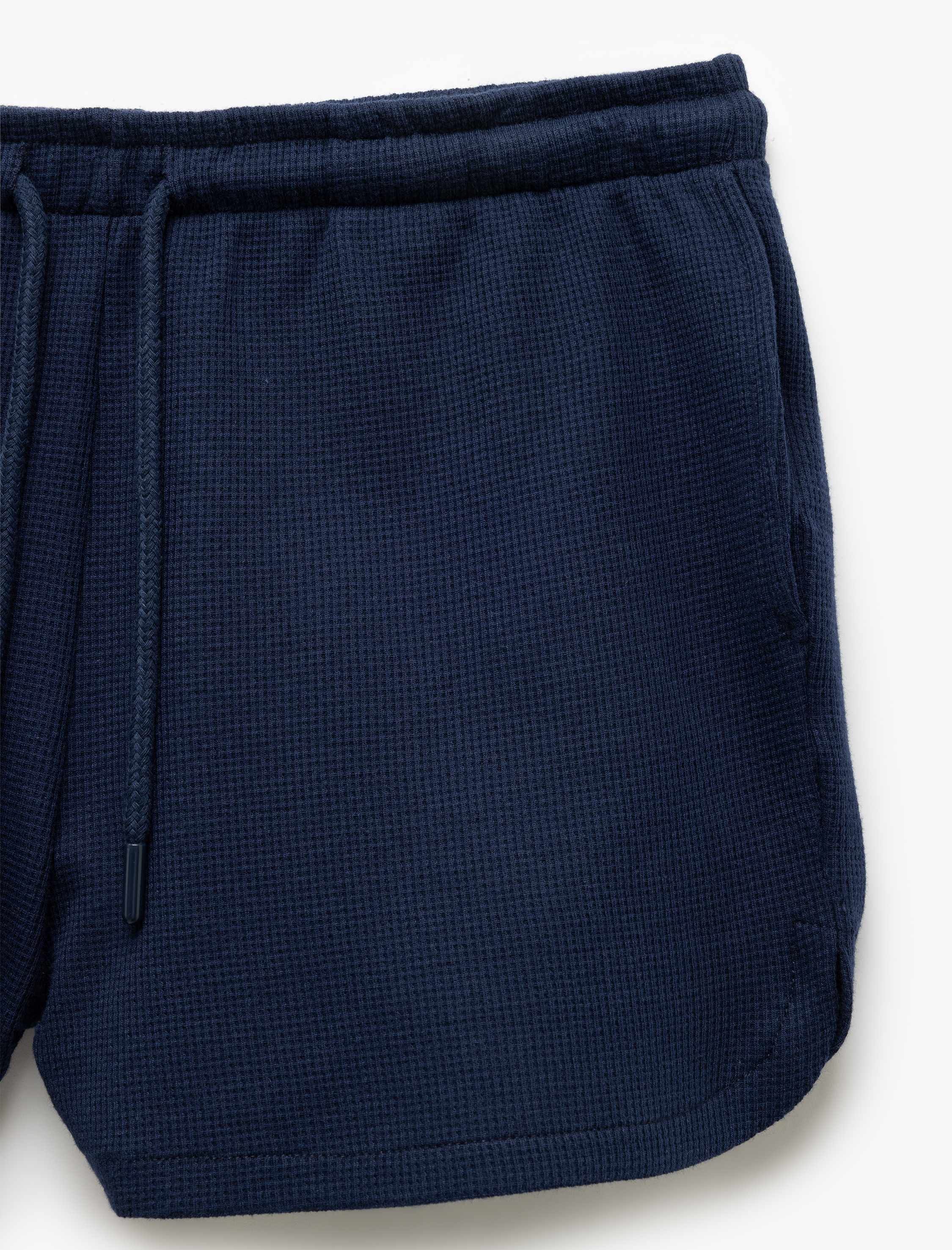   Pamuklu Beli Bağlamlı Cepli Dokulu Şort Pijama Altı