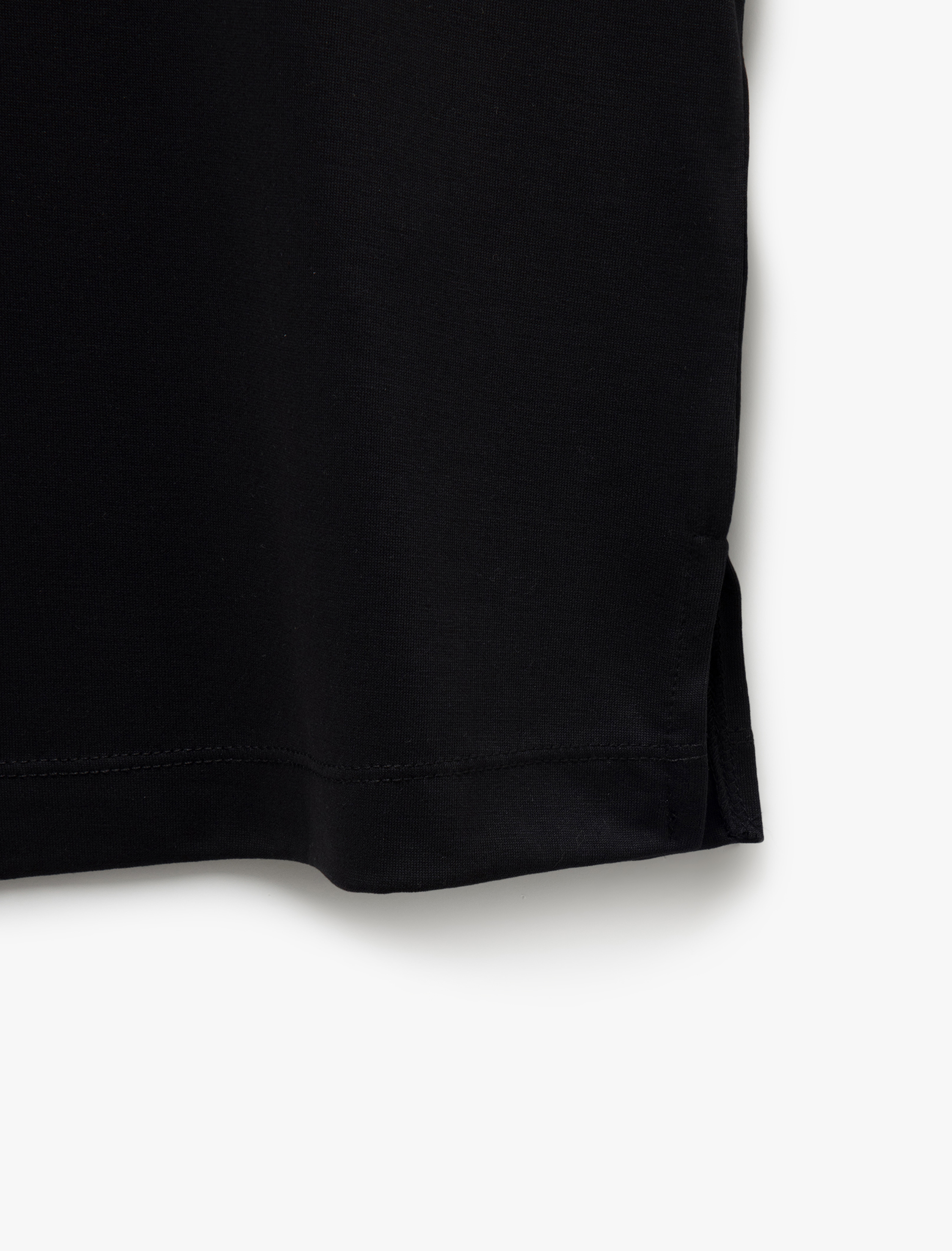   Modal Kumaş Oversize Kısa Kollu Bisiklet Yaka Spor Tişört