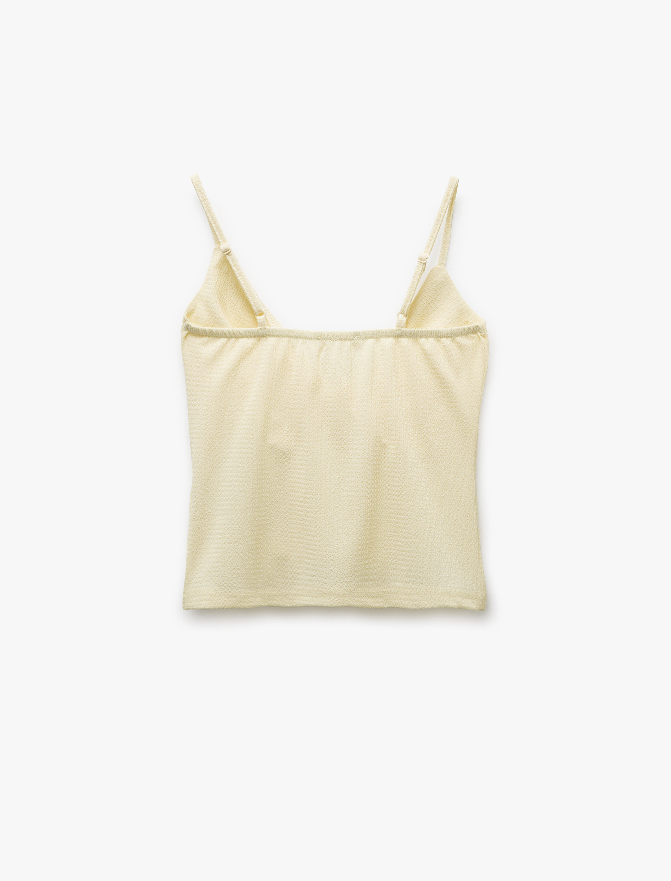   Kolsuz Düğüm Detaylı İnce Askılı Bluz