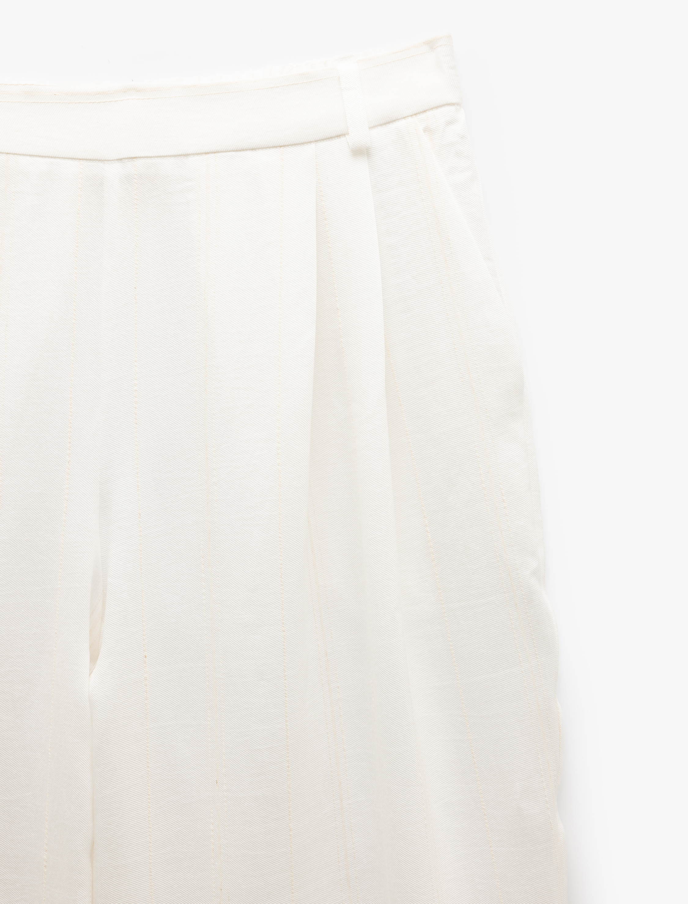   Beli Lastikli Cepli Pile Detaylı Yüksek Bel Palazzo Pantolon