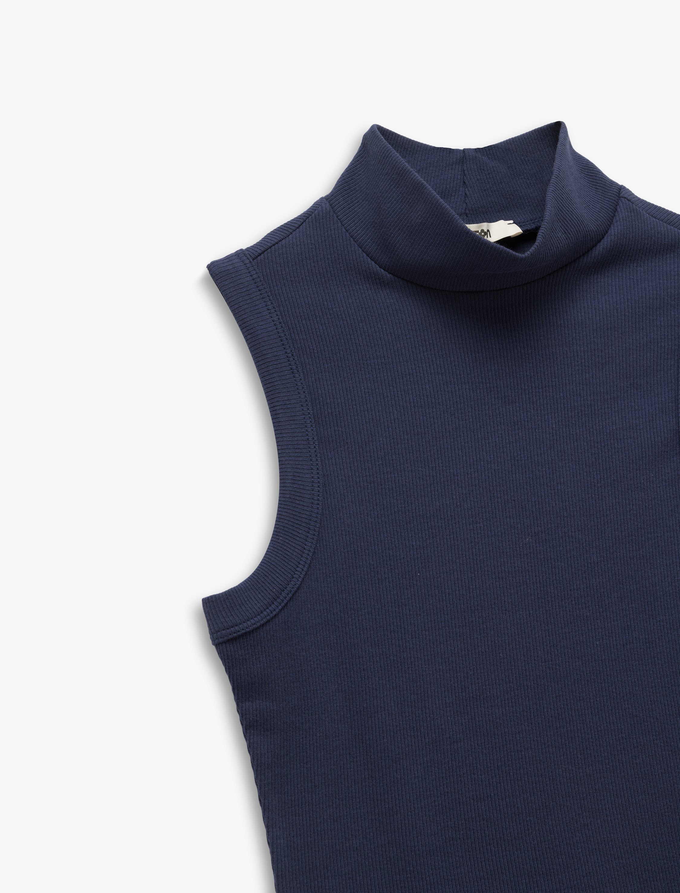   Pamuklu Slim Fit Dik Yaka Kolsuz Atlet