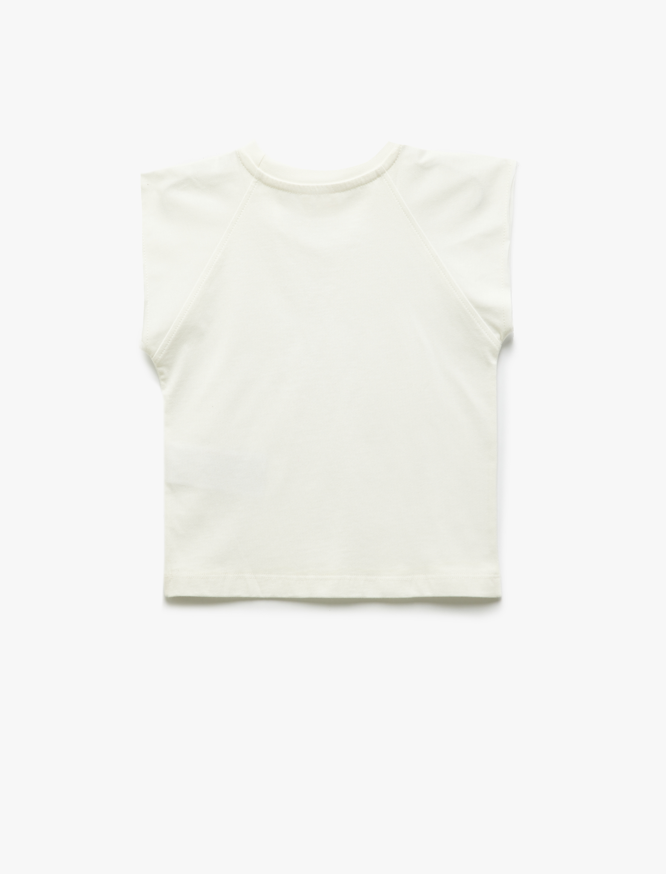  Kız Çocuk Basic Tişört Kısa Kollu Bisiklet Yaka Pamuklu