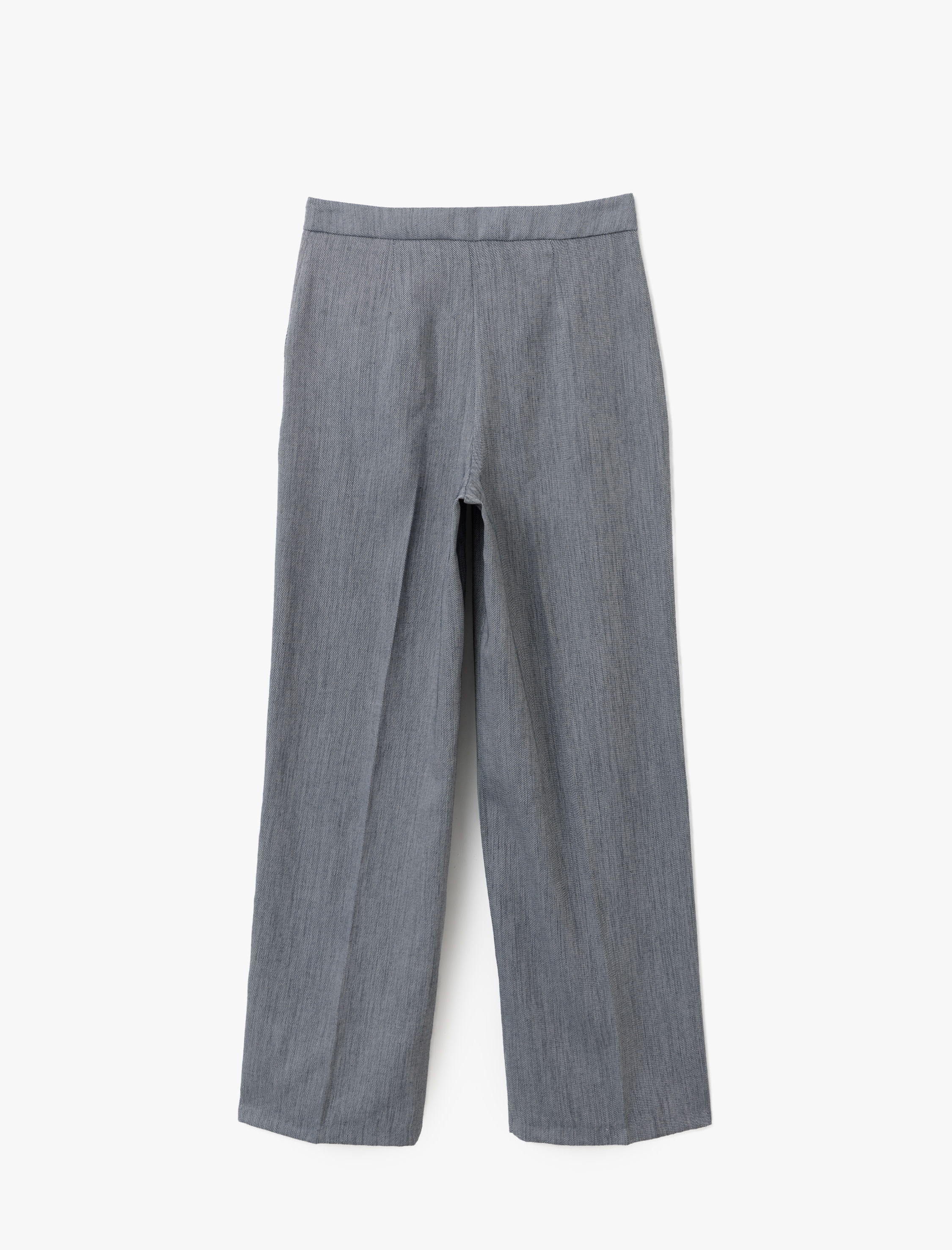   Cepli Düşük Bel Geniş Paça Kadın Kumaş Pantolon