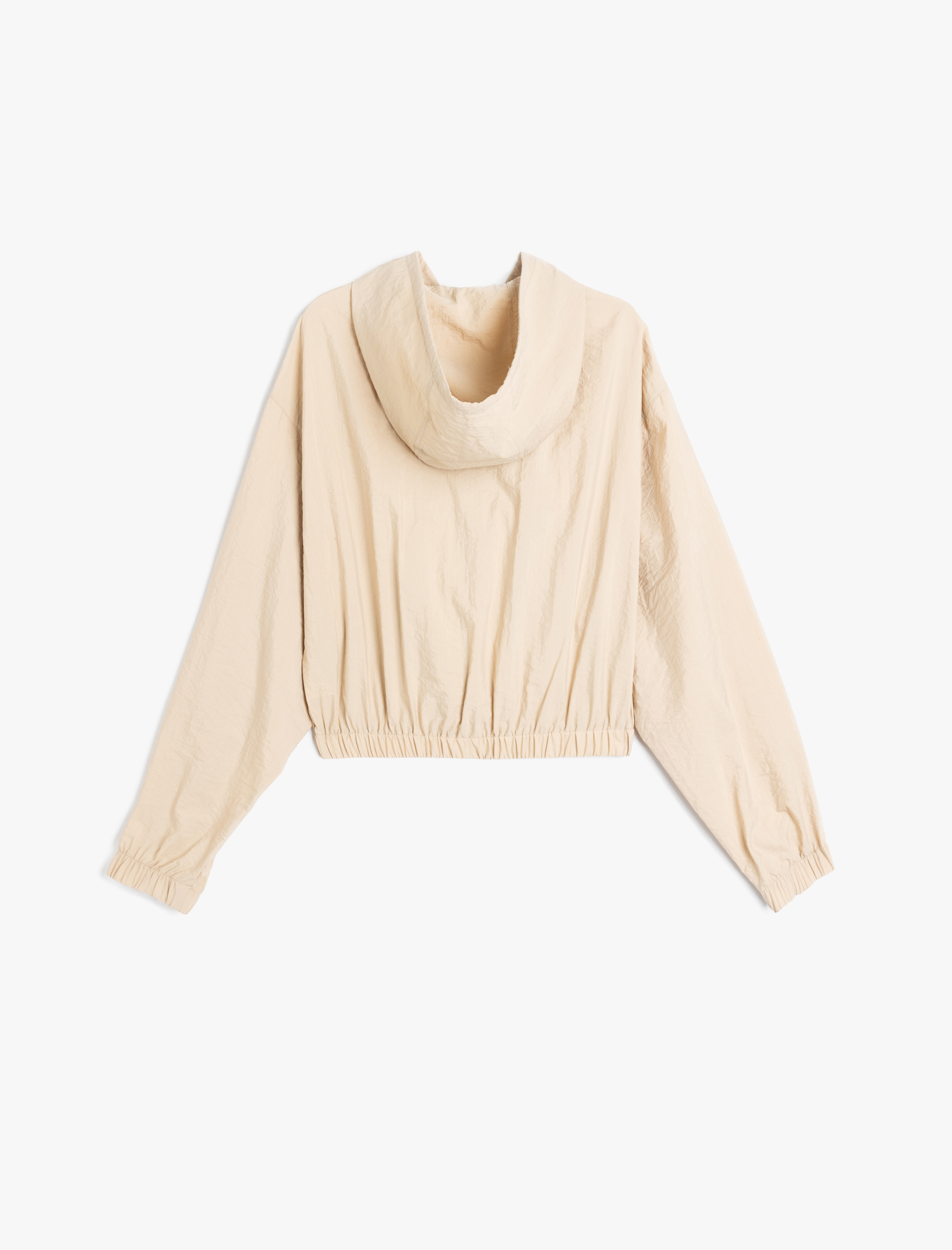   Karanlıkta Parlayan Paraşüt Kumaş Cepli Fermuarlı Kapüşonlu Bomber Rüzgarlık