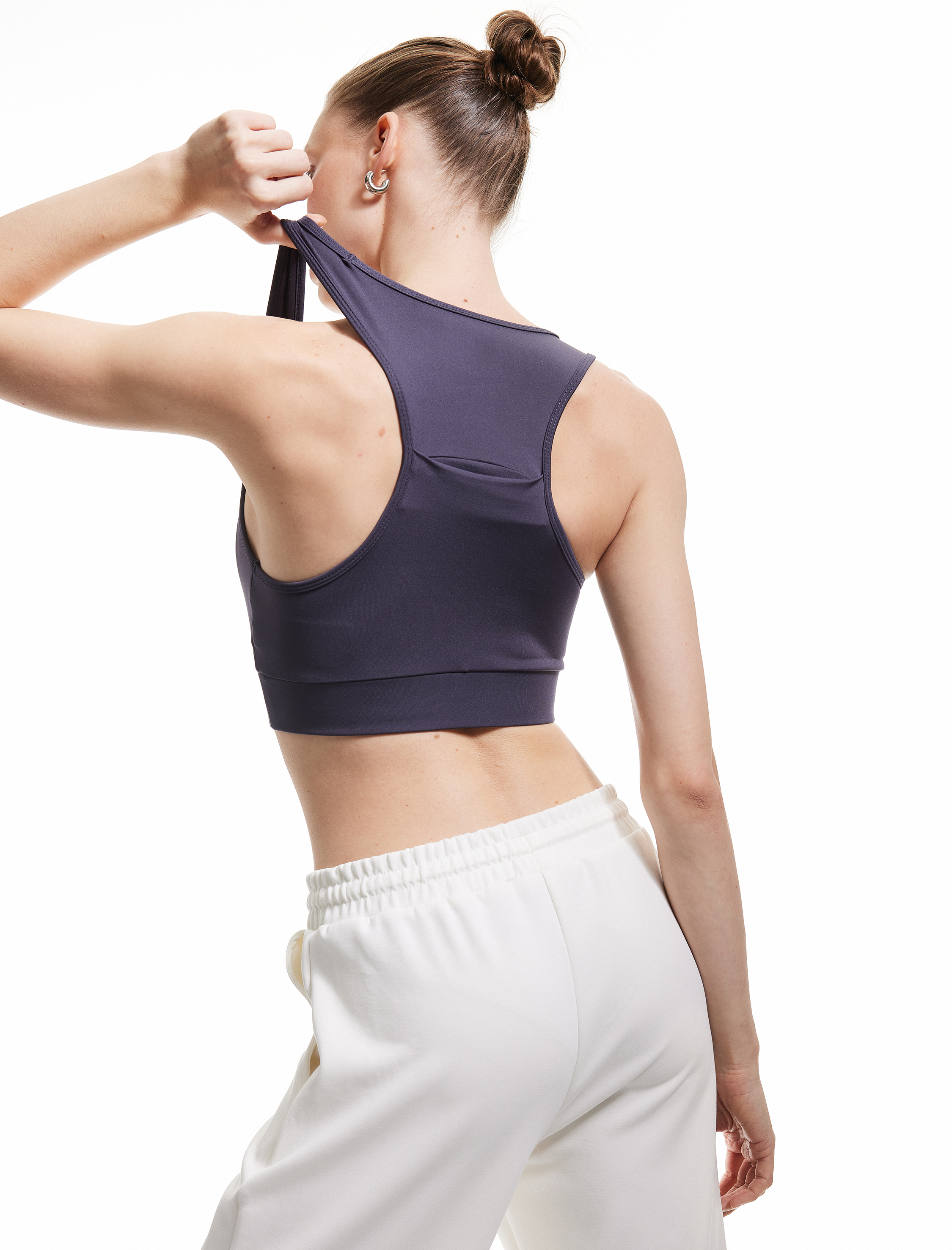 Koton Kadın Tül Detaylı Slim Fit Kolsuz Sporcu Sütyeni -1