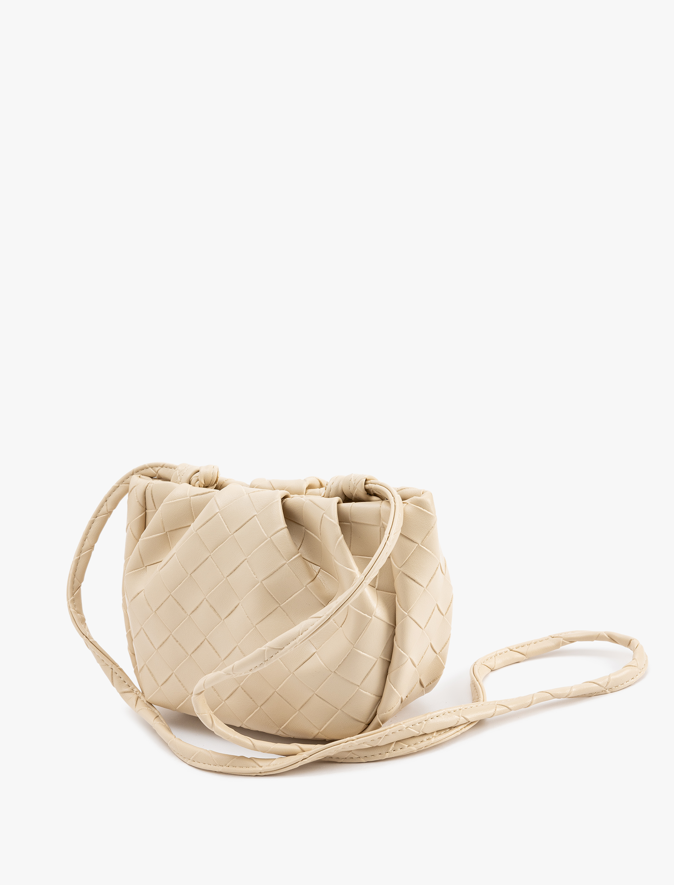  Kadın Suni Deri Büzgülü Askılı Çapraz Çanta