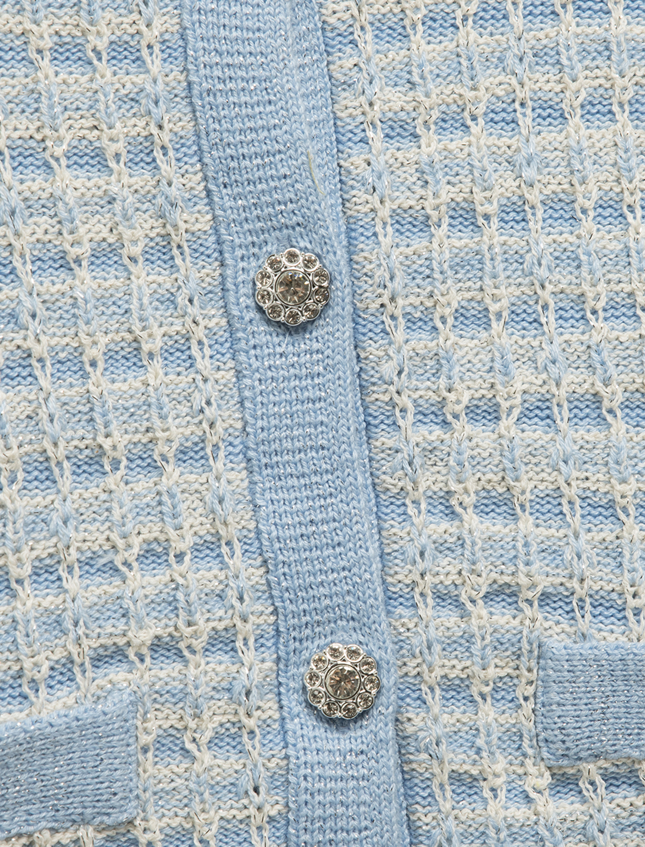  Kız Çocuk Bisiklet Yaka Uzun Kollu Düğmeli Triko Hırka