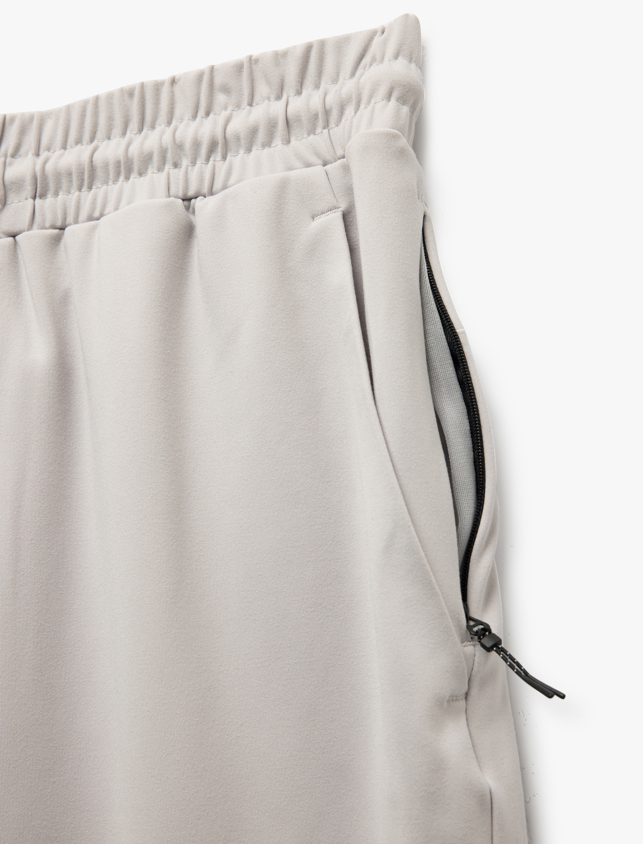   Fermuarlı Cepli İnterlok Kumaş Beli Bağcıklı Yüksek Bel Spor Eşofman Altı