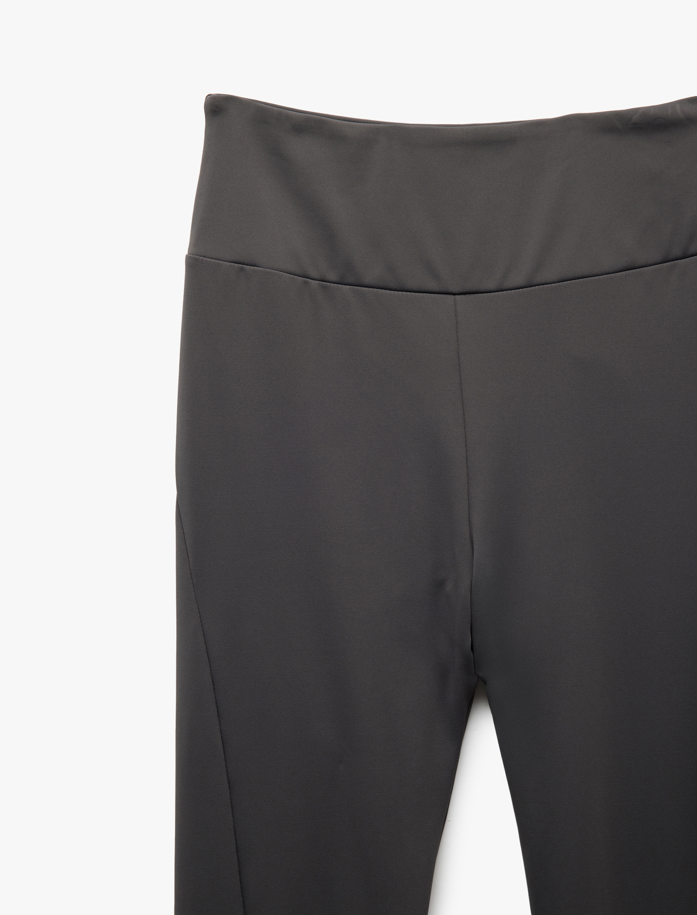   Yüksek Bel Dikiş Detaylı Düz Paça Spor Tayt