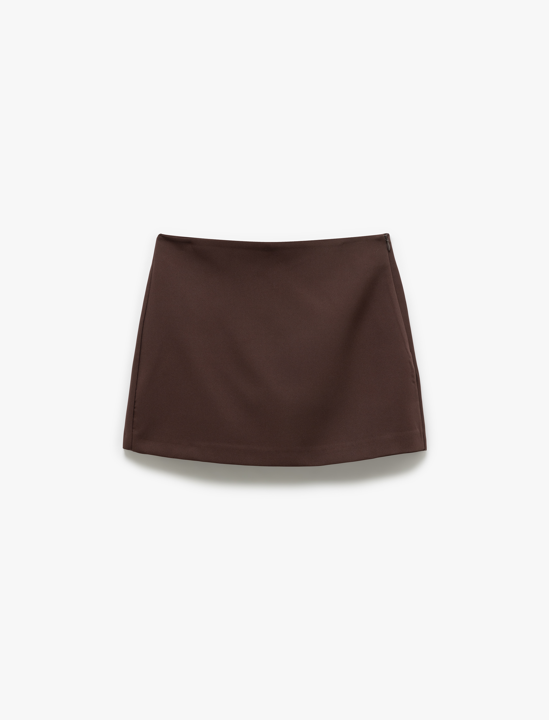   Regular Fit Tek Cep Detaylı Mini Şort Etek