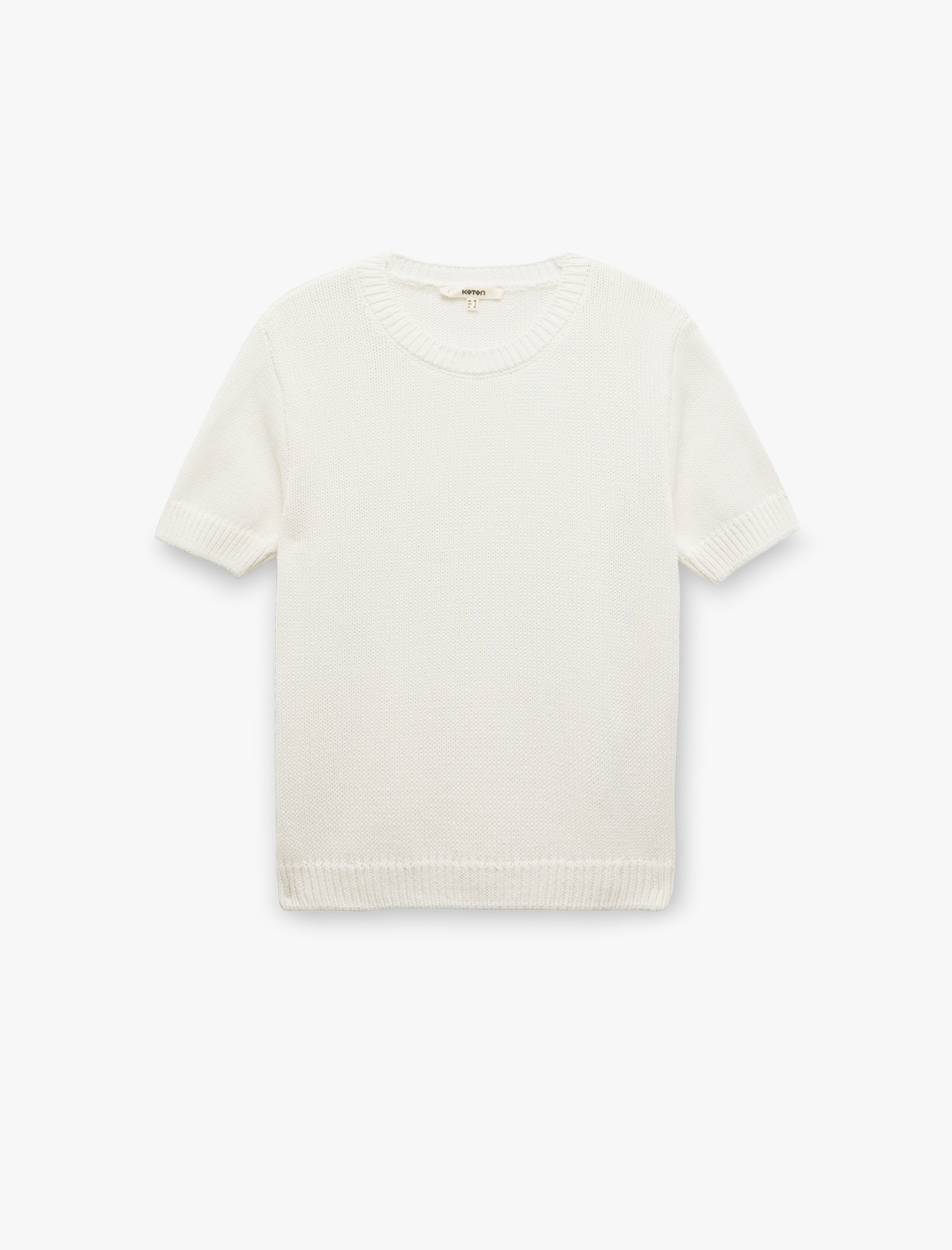   Bisiklet Yaka Kısa Kollu Triko Kazak