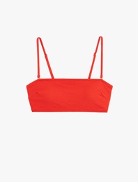 Hafif Dolgulu Straplez Bikini Üstü