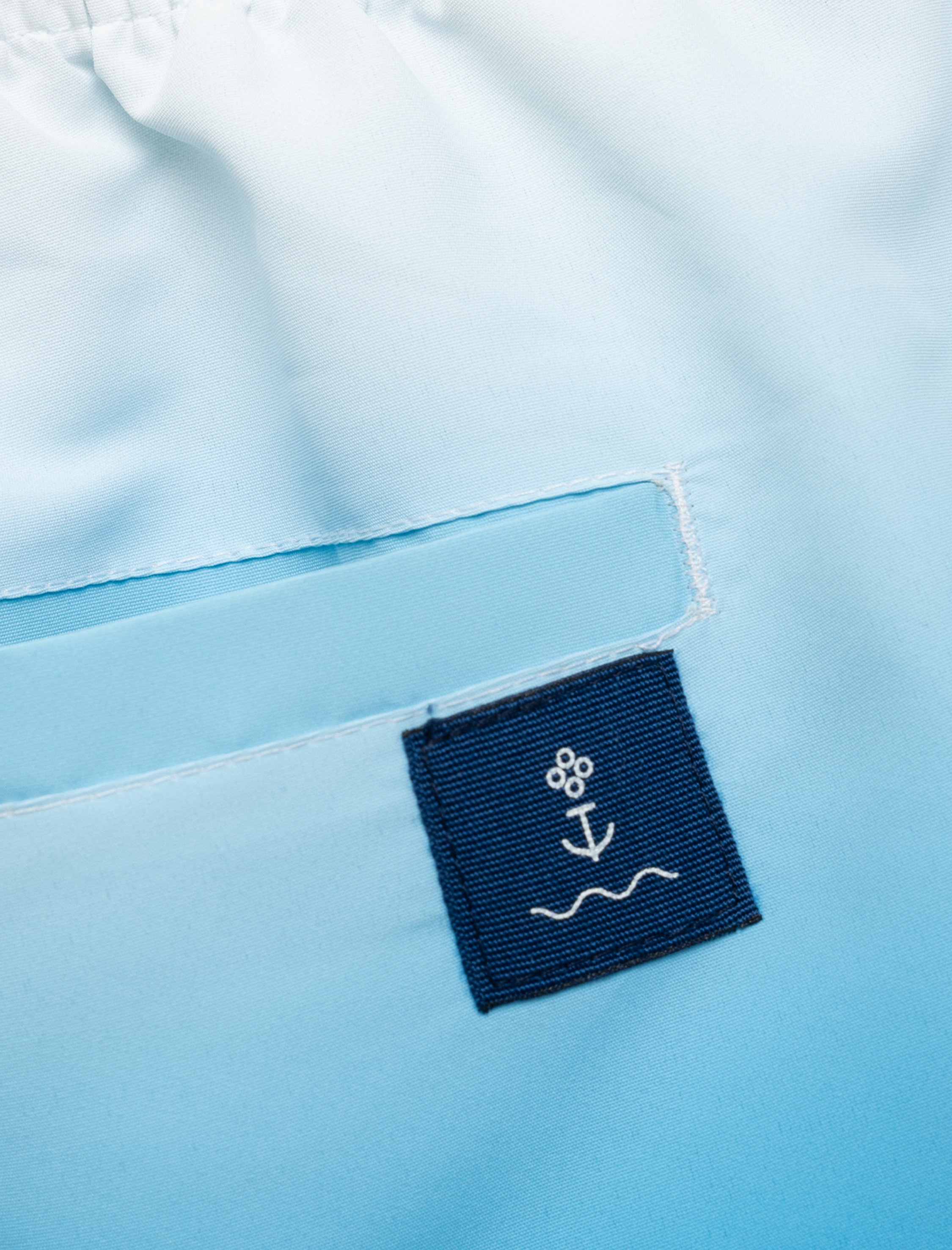   Oversize Desenli Cepli Beli Bağcıklı Deniz Şortu