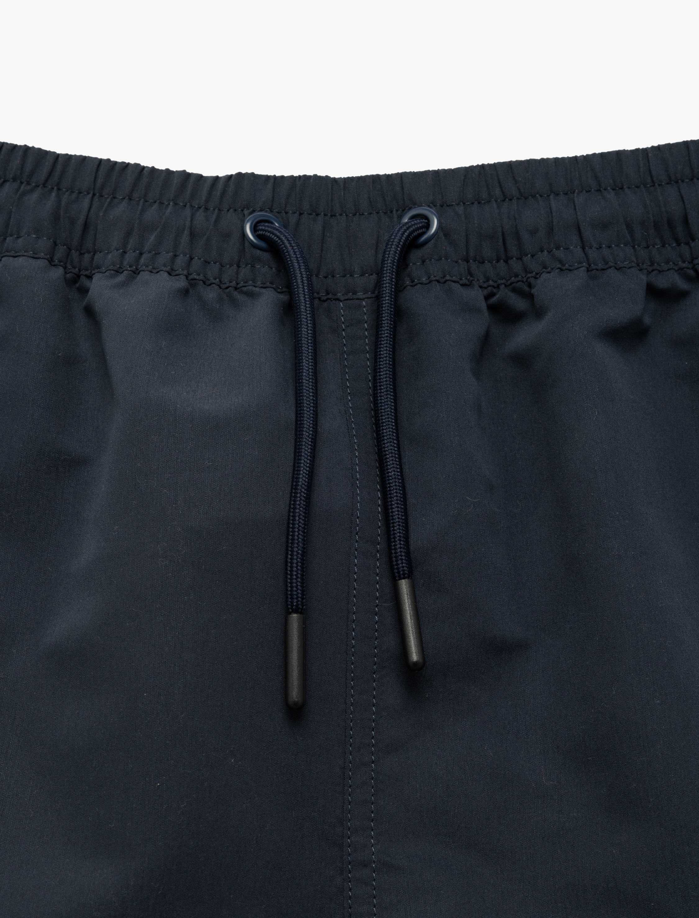   Şerit Detaylı Beli Bağcıklı Oversize Deniz Şortu