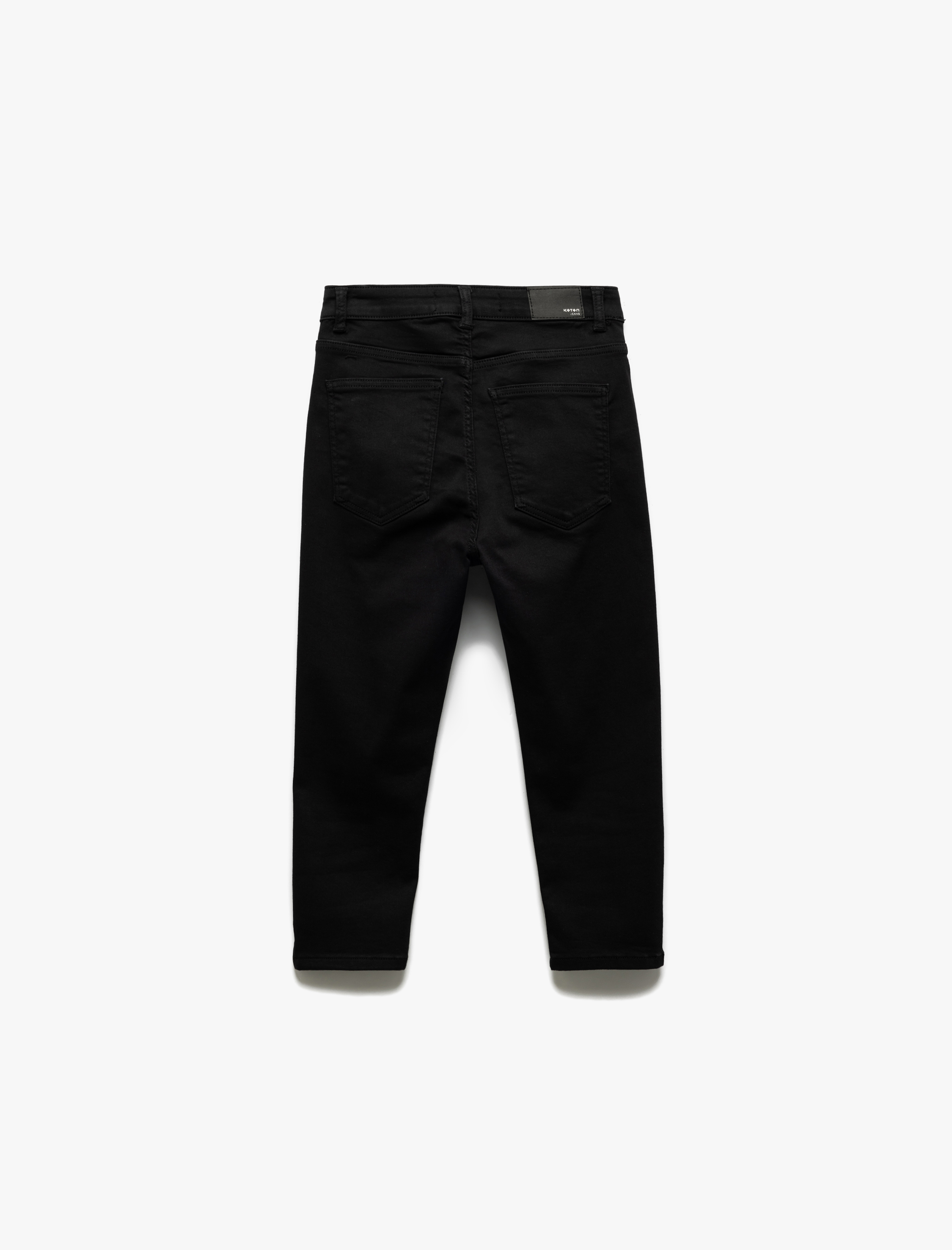   Yüksek Bel Pamuklu Kapri Denim Şort - Tight Fit