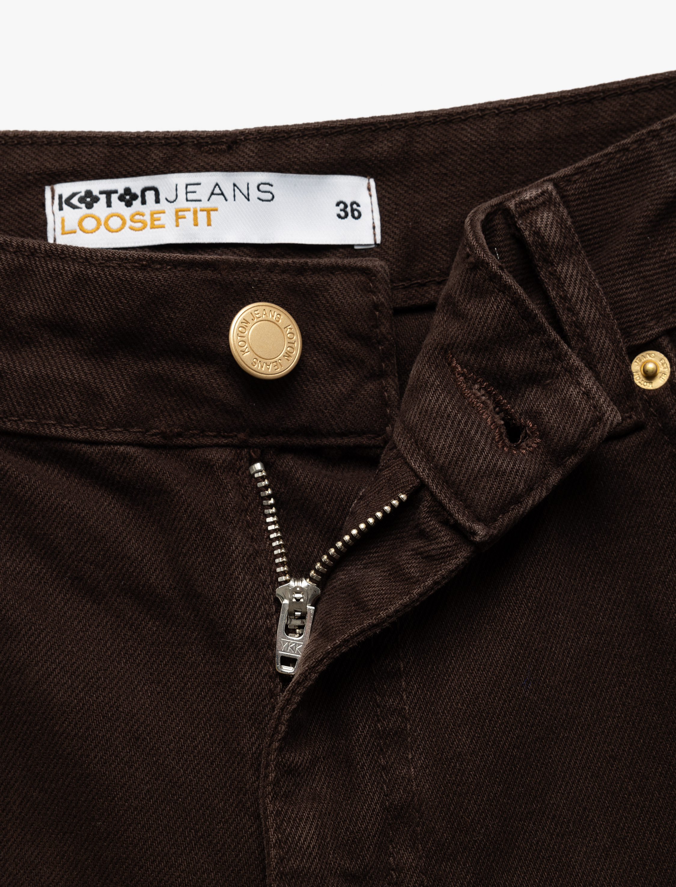 Bol Kalıp Geniş Paça Cepli Denim Pantolon - Loose Straight Fit Jean