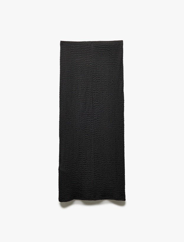 Standart Bel Slim Fit Dokulu Midi Boy Kalem Etek_3